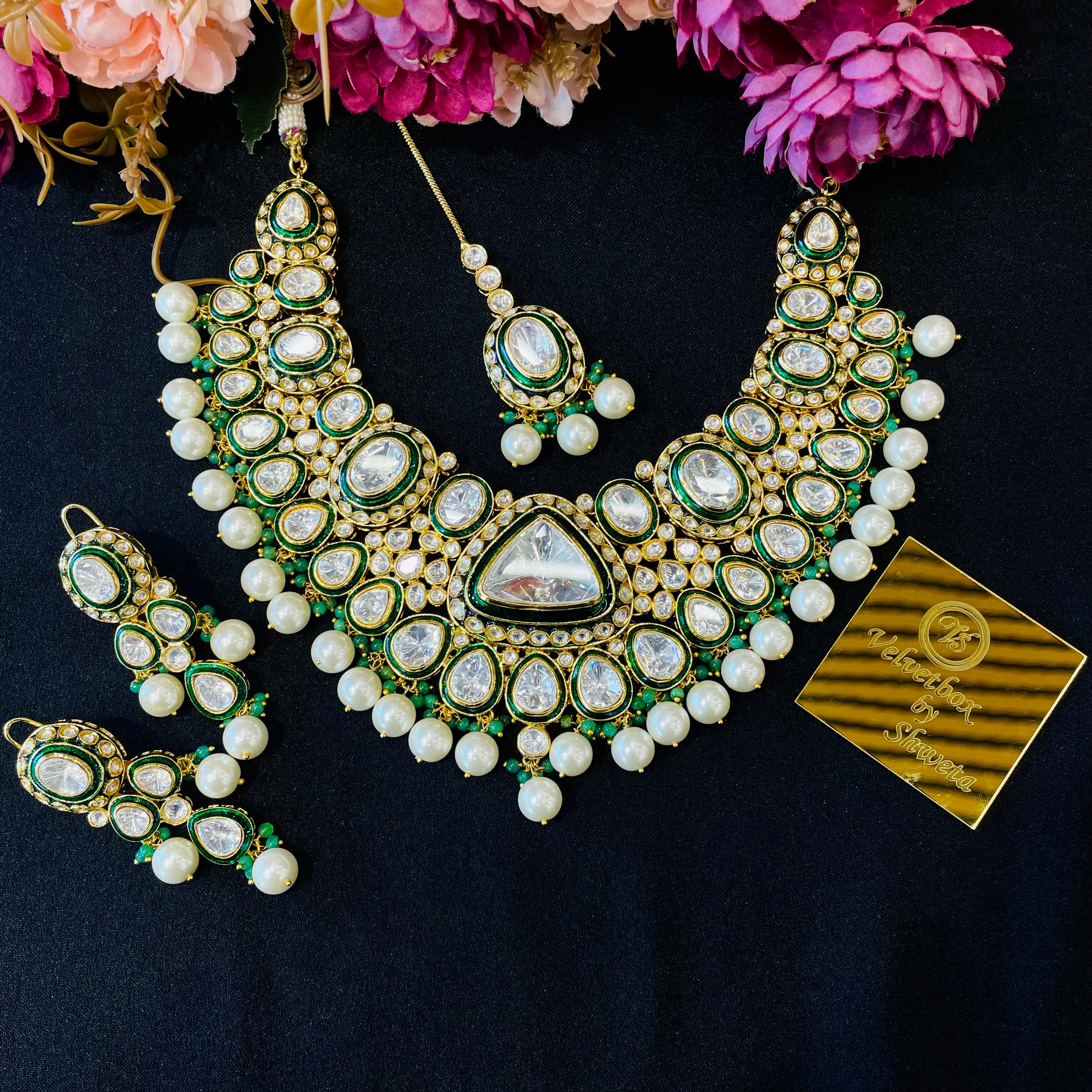 Nayaab Kiara Polki Neckpiece
