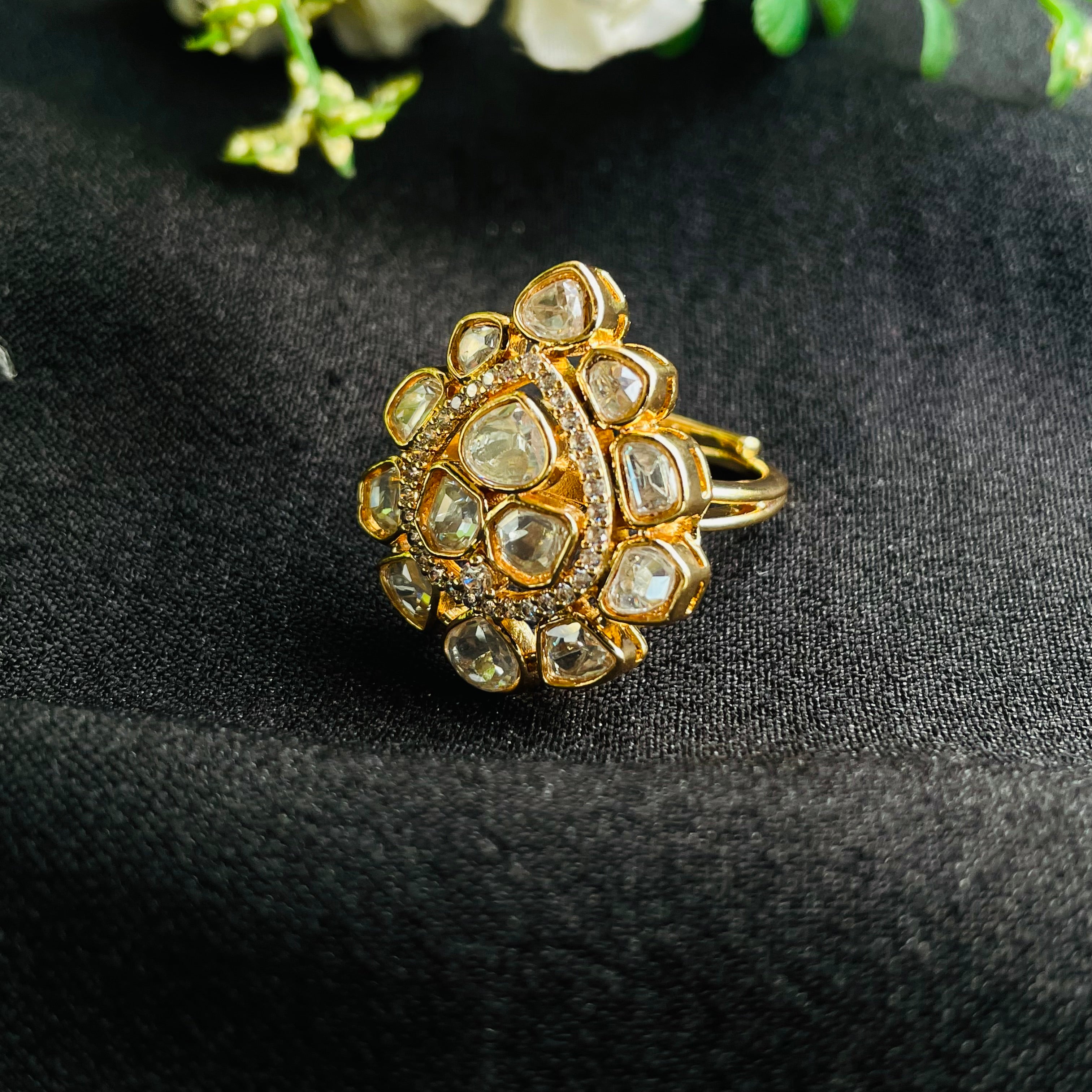 Nayaab Pakhi Polki Ring