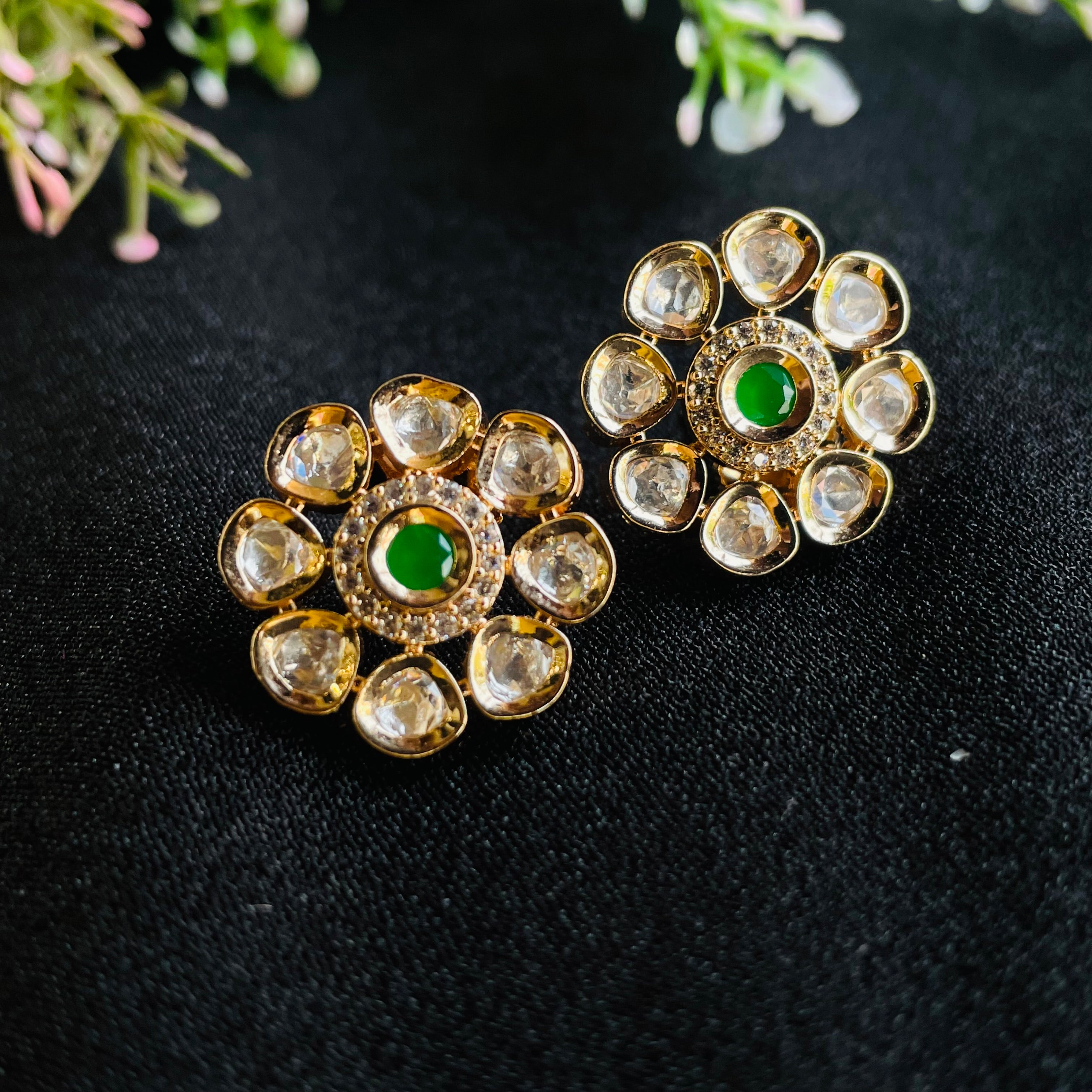 Nayaab Meher Polki Studs
