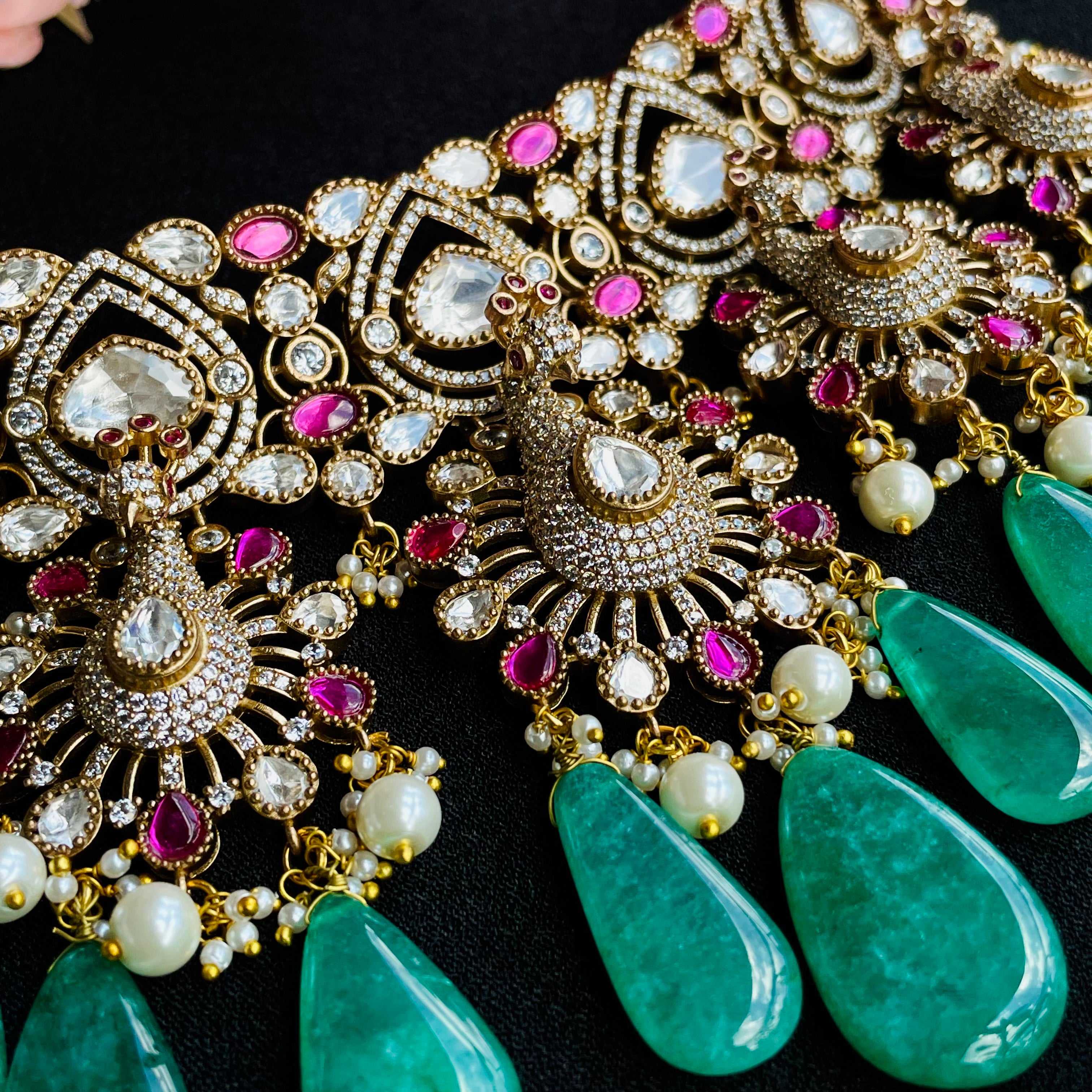 Nayaab Rashi Polki Neckpiece