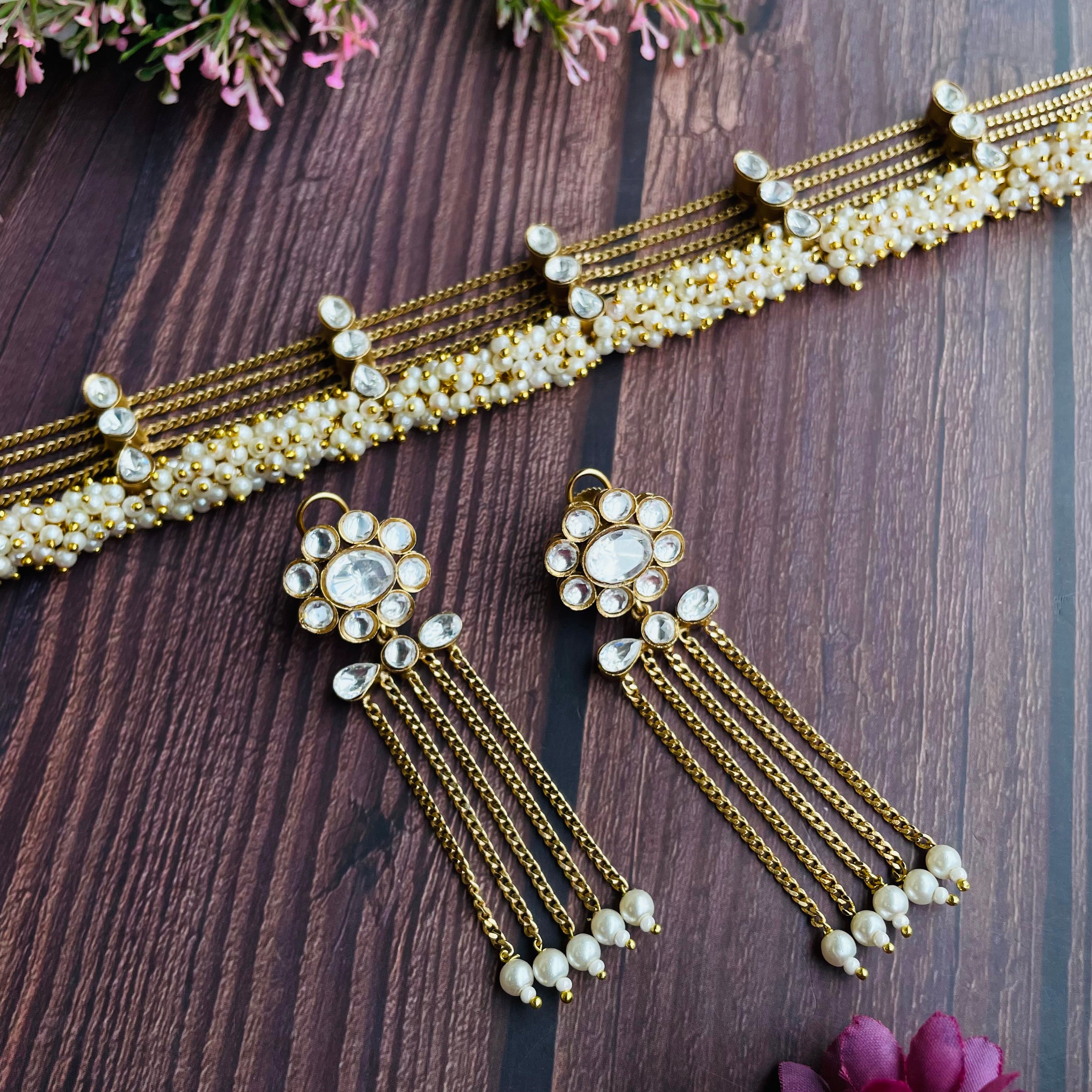 Nayaab kanika Polki Choker