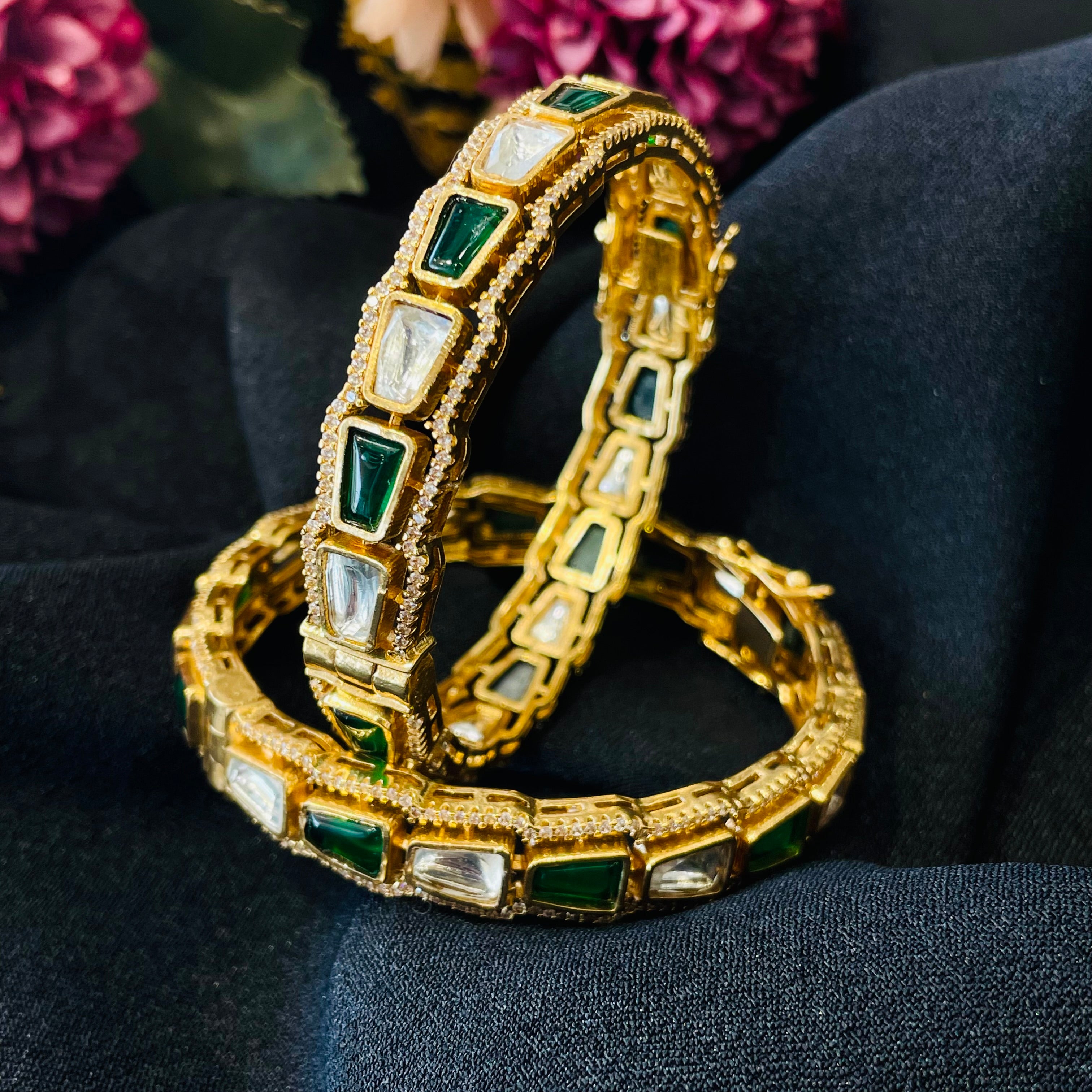 Nayaab Mahi Polki Bangles