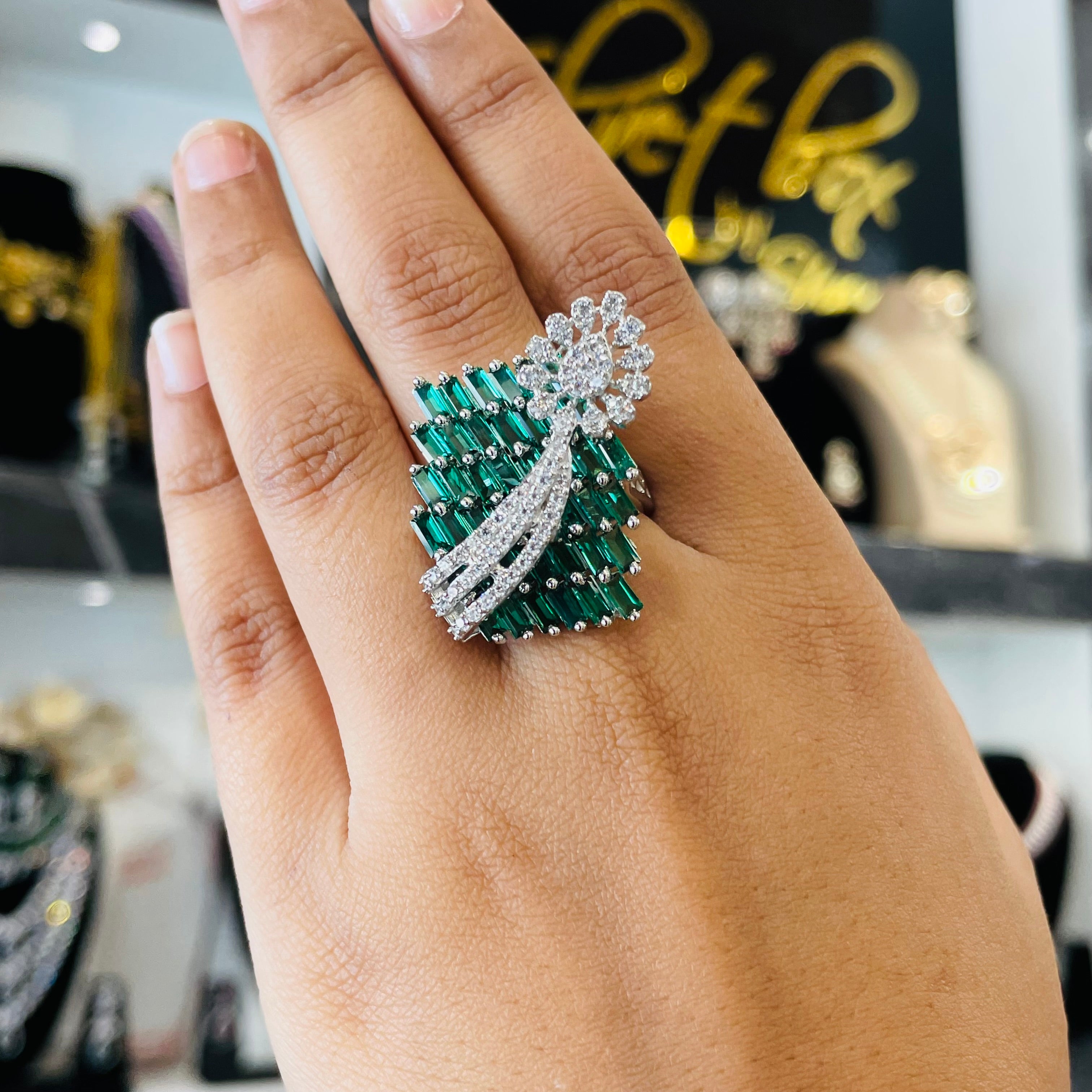 Vs sterling silver cocktail ring 212