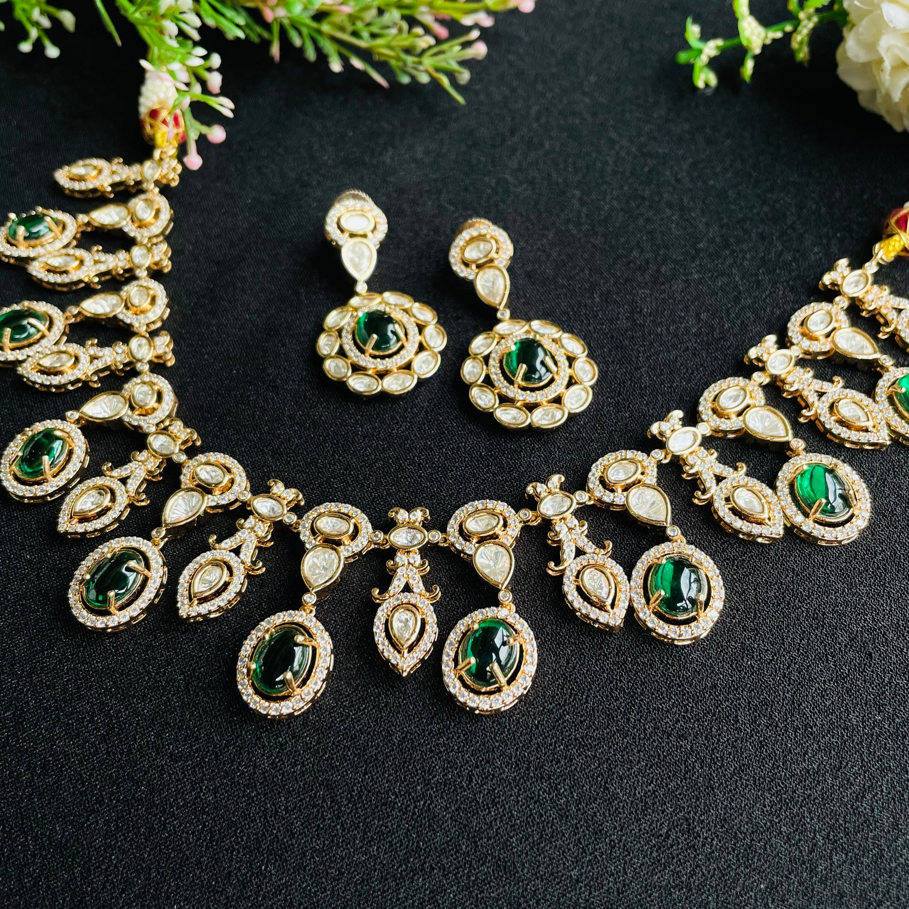 Nayaab Kareena Polki Neckpiece