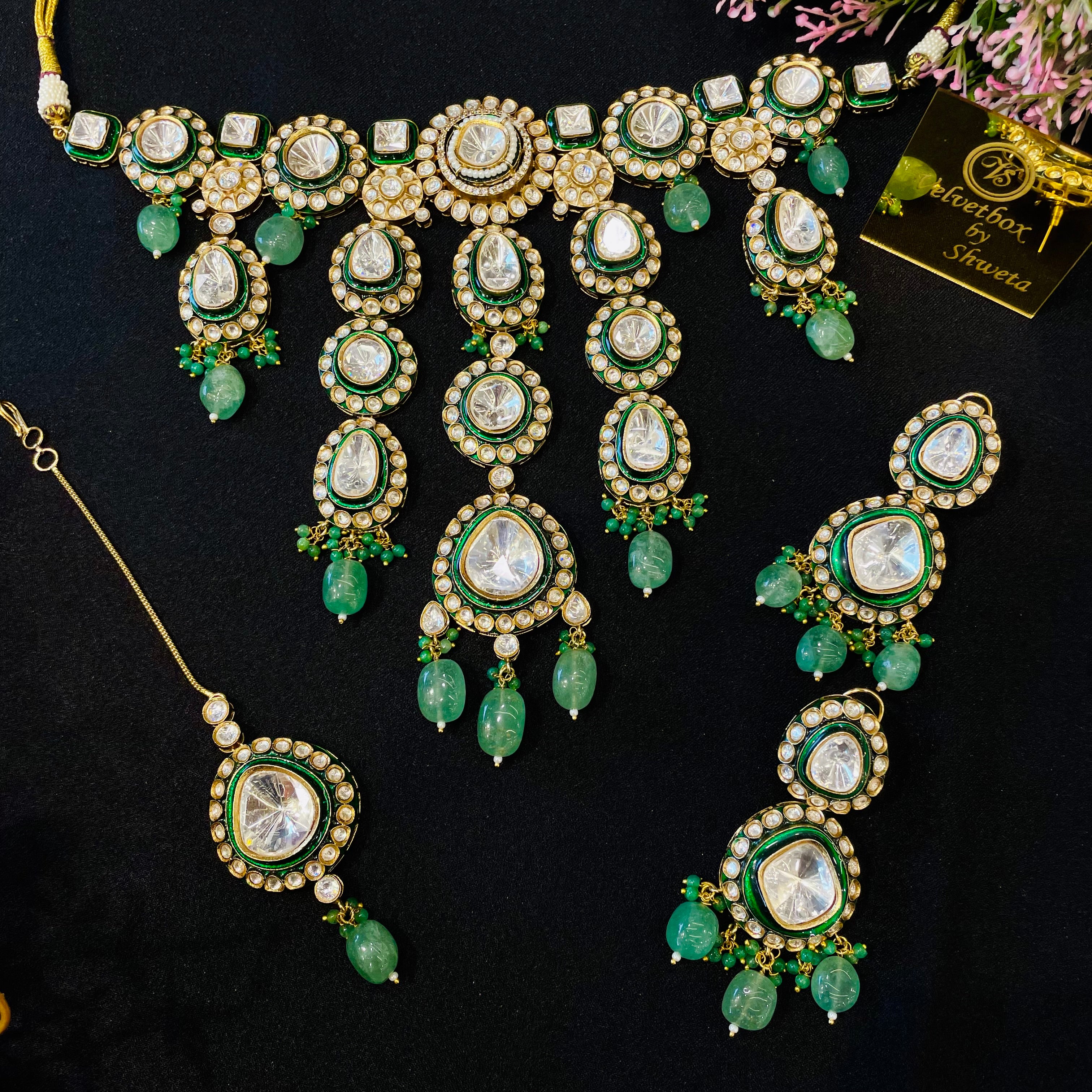 Nayaab Amayera Polki Neckpiece