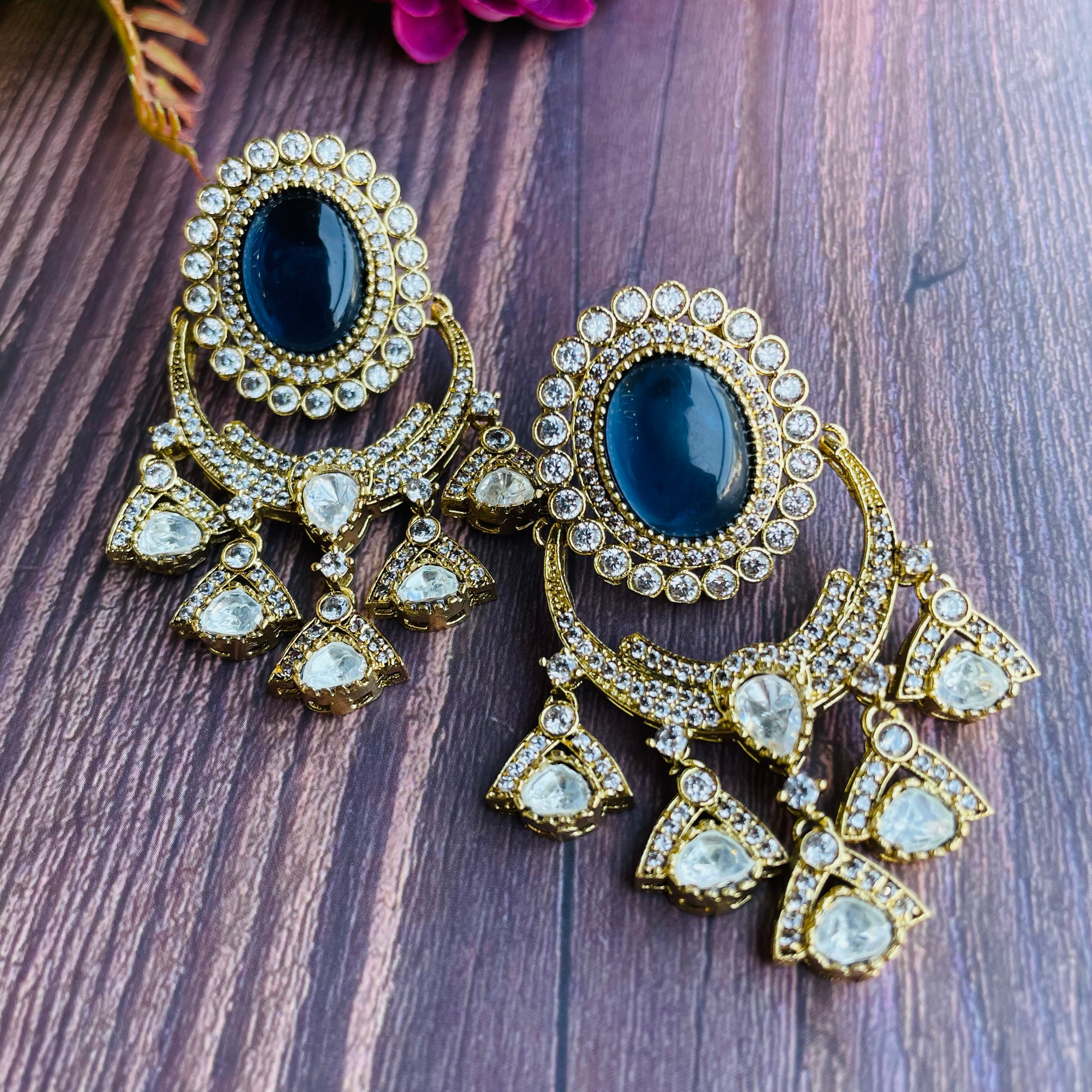 Nayaab Ruhi Polki Earrings