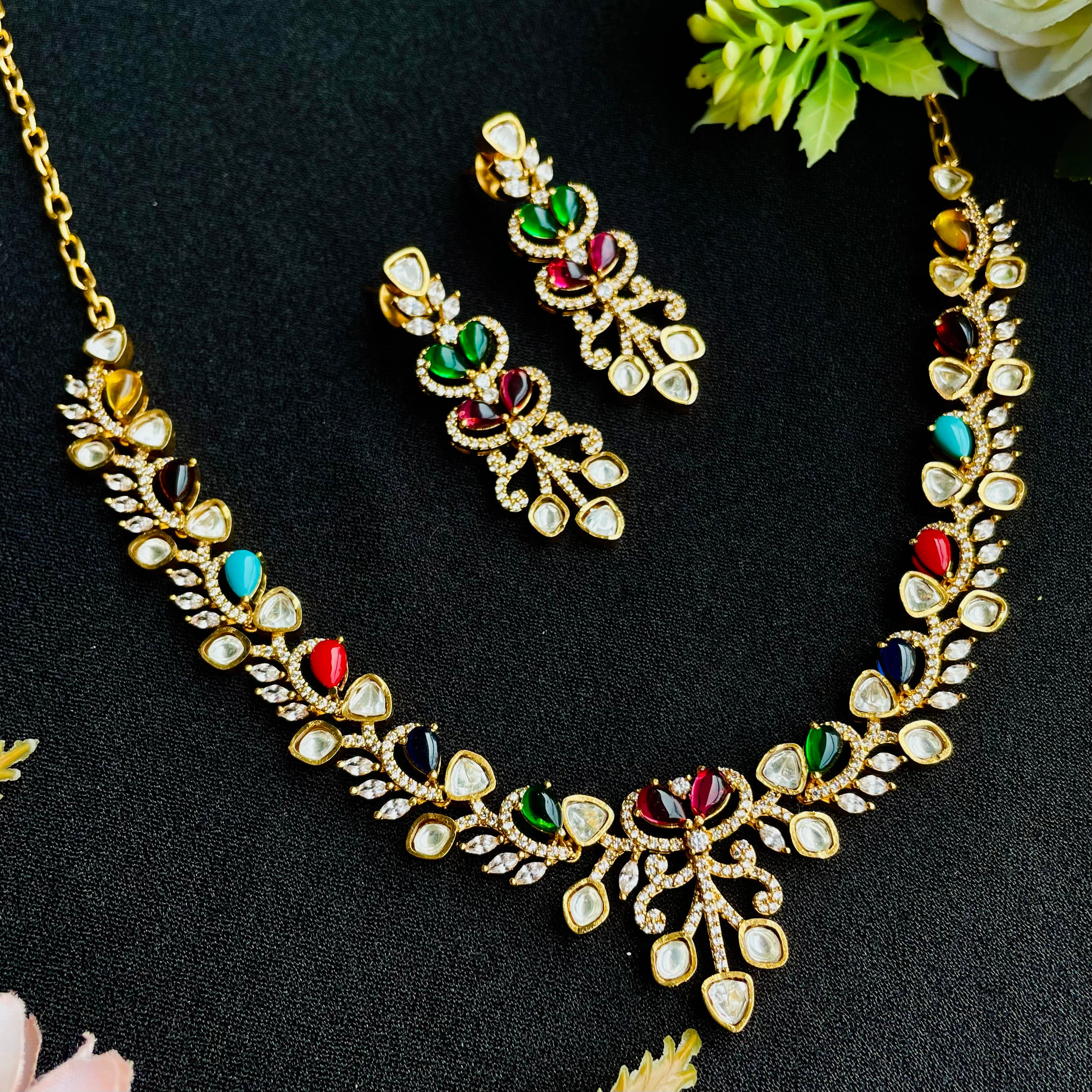 Nayaab Shreya Polki Neckpiece