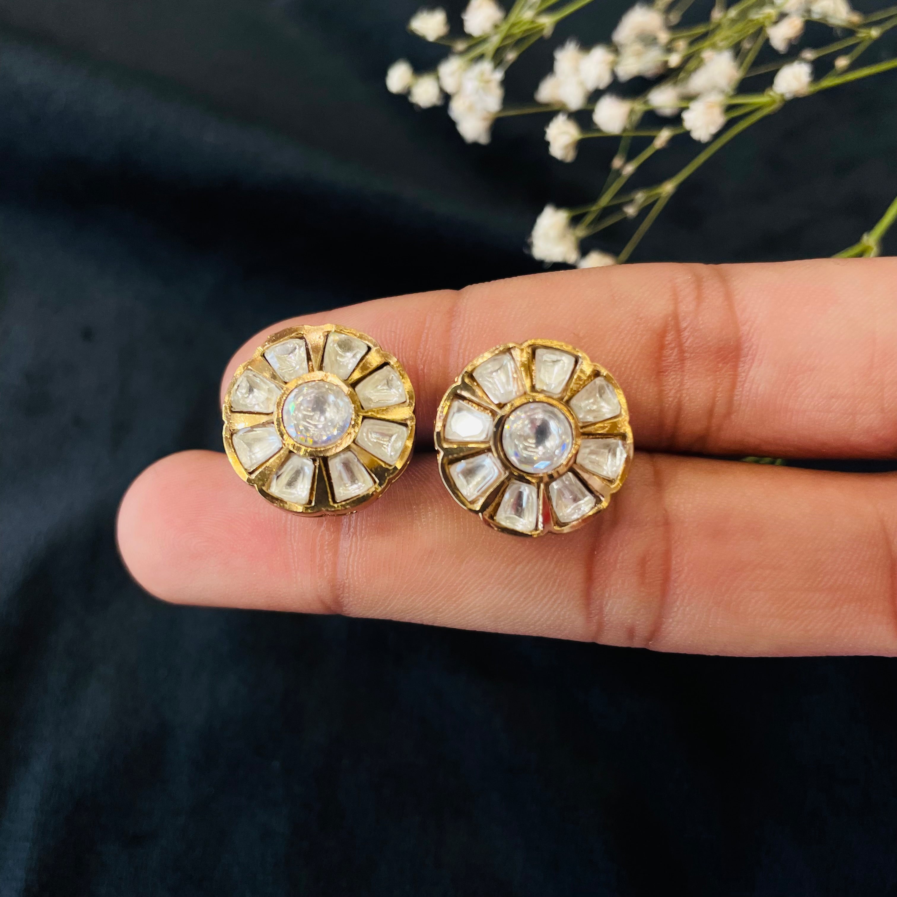 Nayaab Juhi polki studs