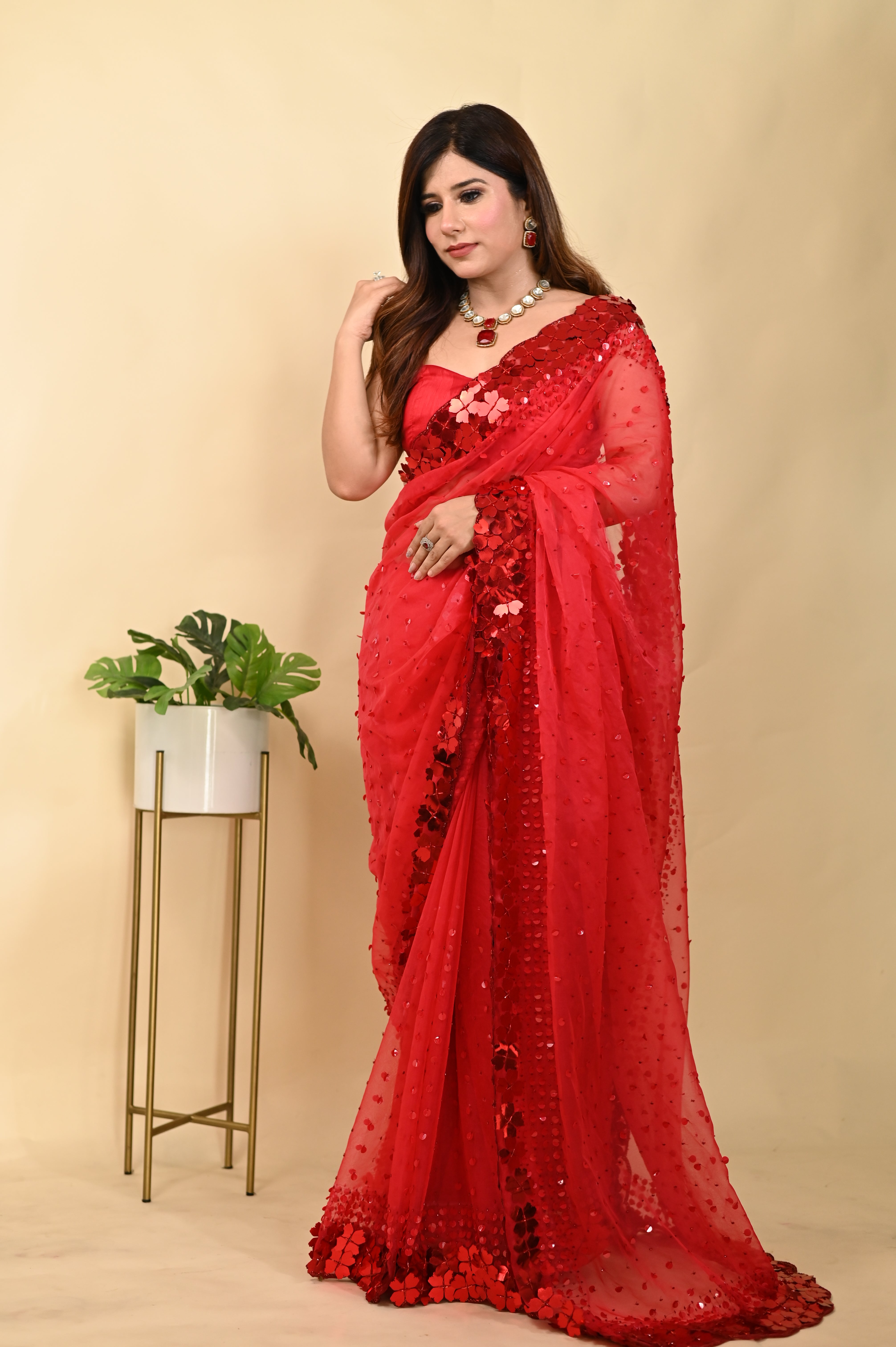 Heer Saree - Red