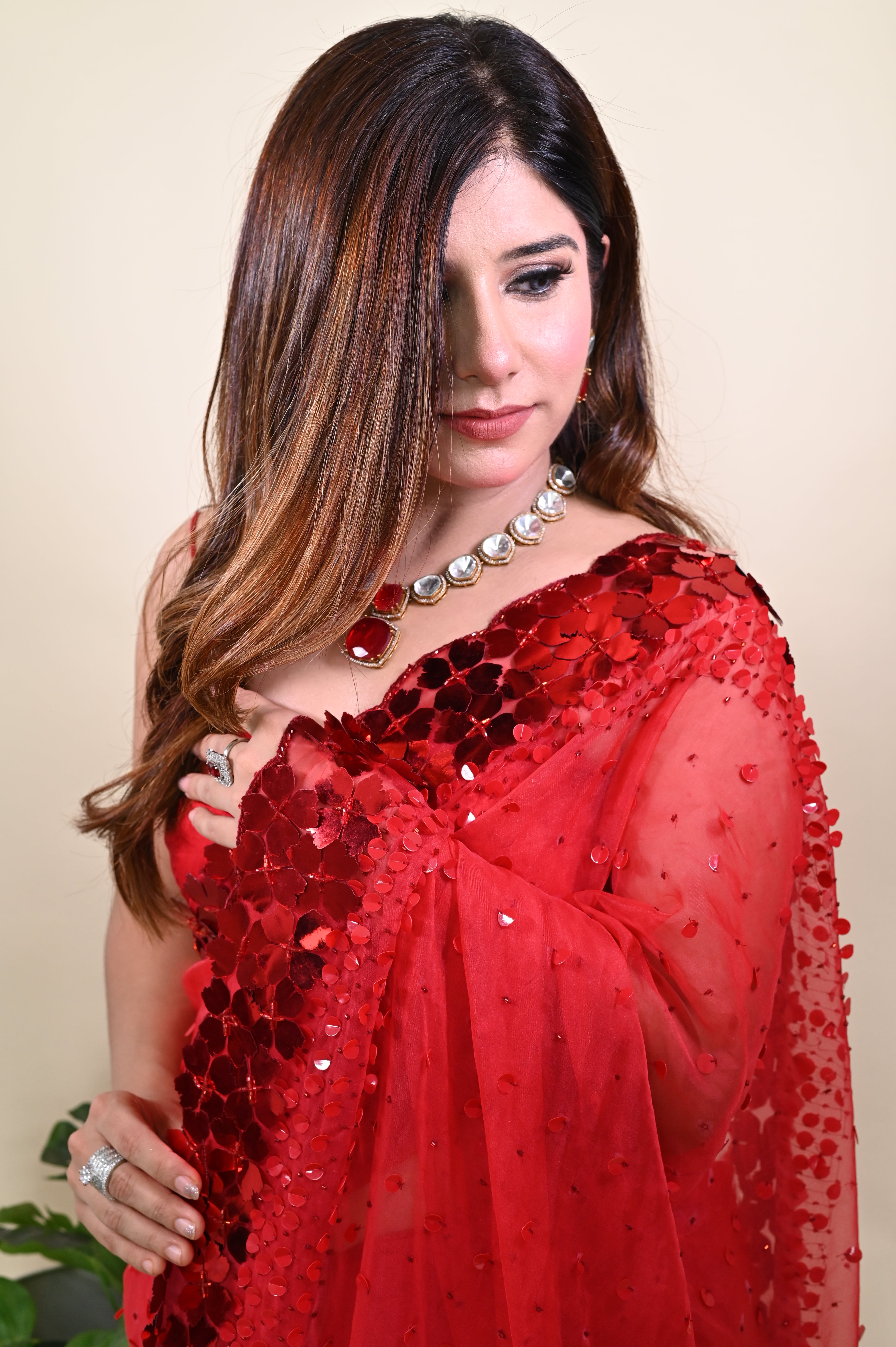 Heer Saree - Red