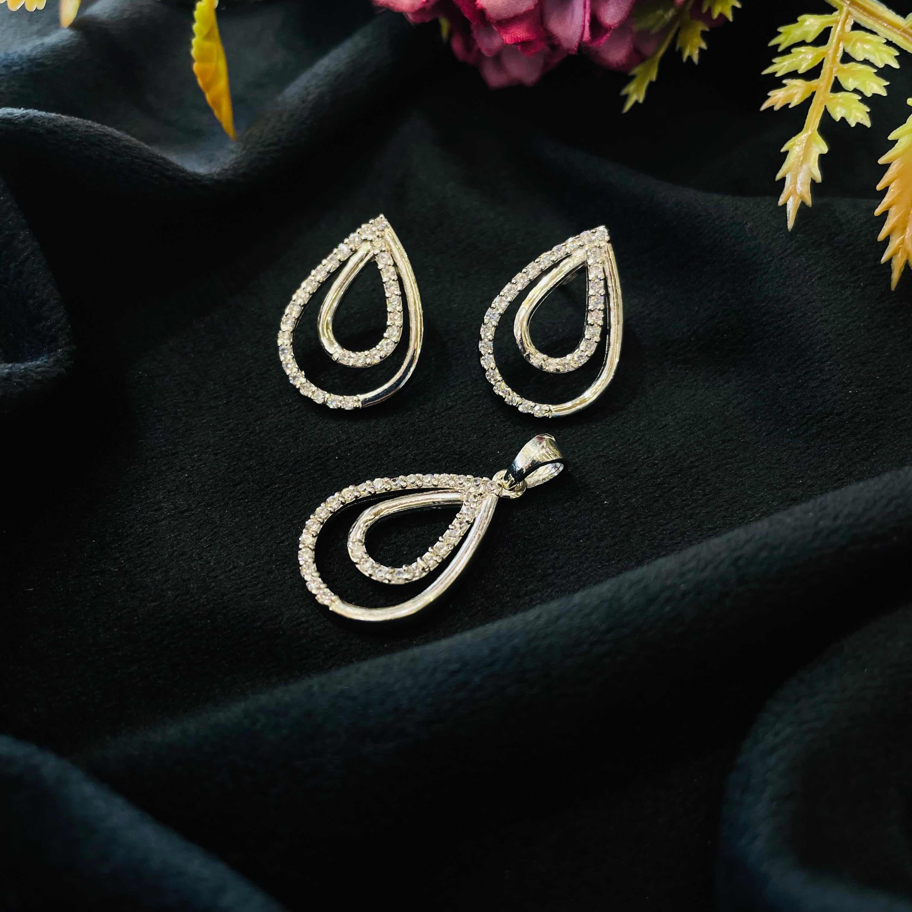 Vs Sterling Silver Pendant Set 03 7g