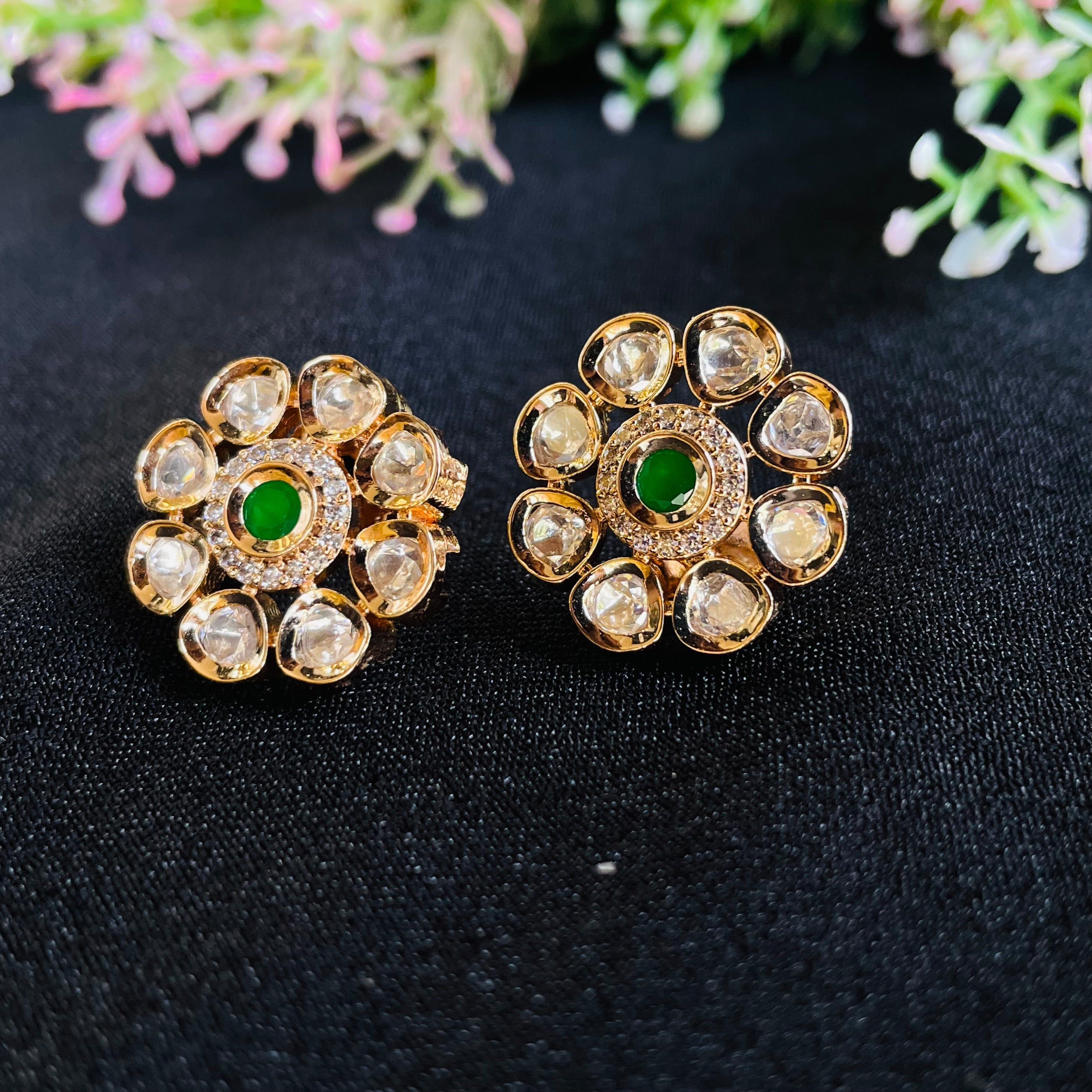 Nayaab Meher Polki Studs