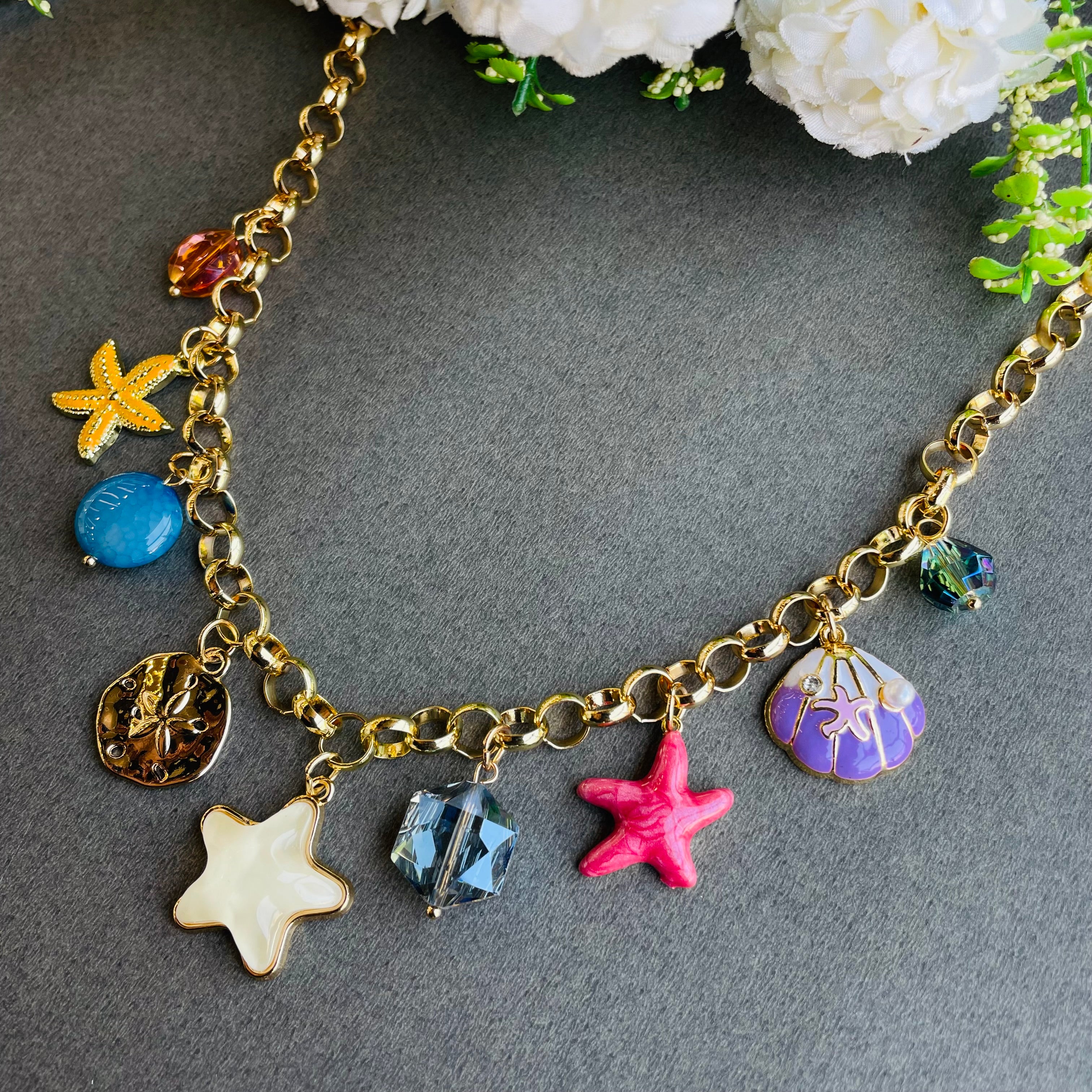 Layla Star Neckpiece With Bracelet Combo