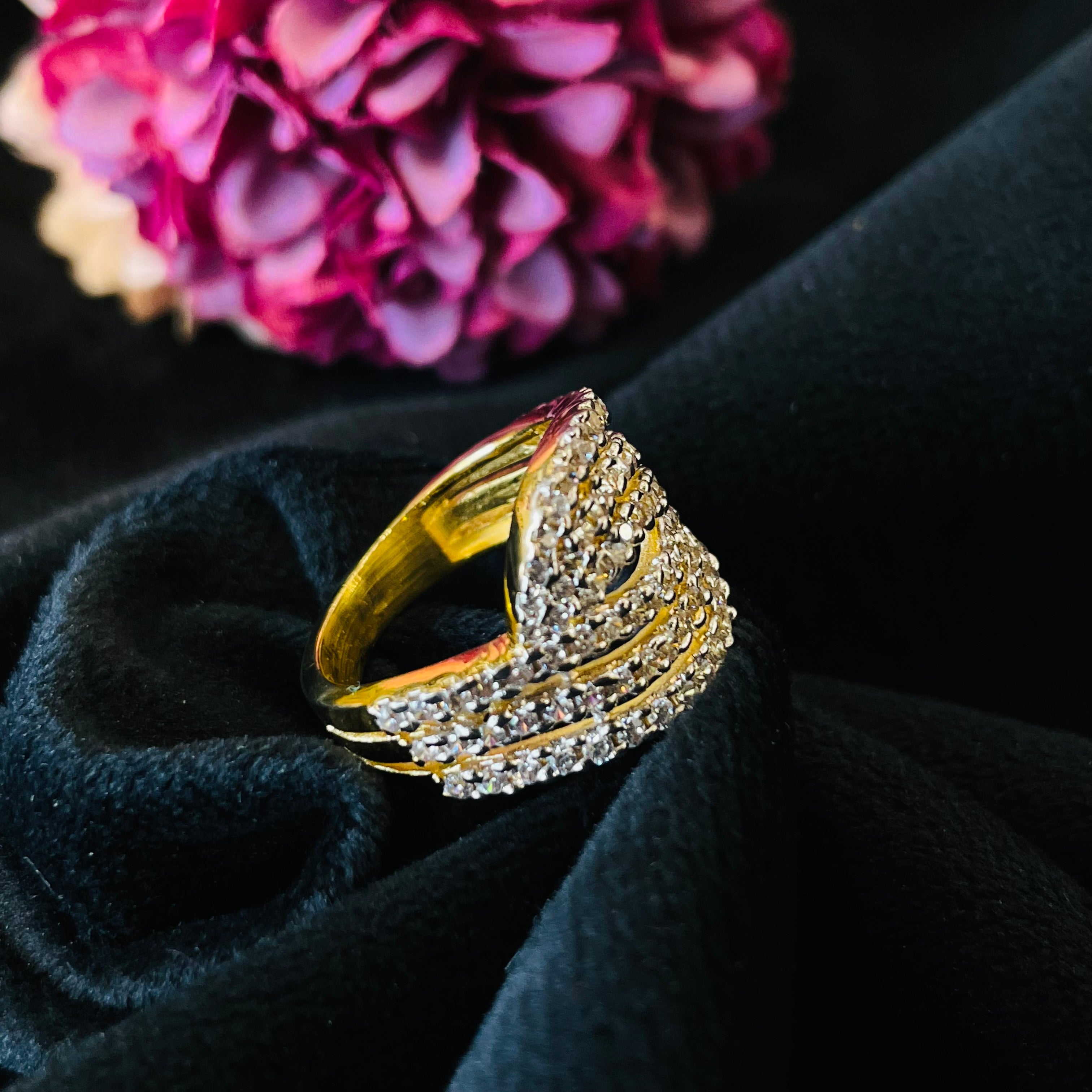 Vs Sterling Silver Cocktail Ring 223 6g