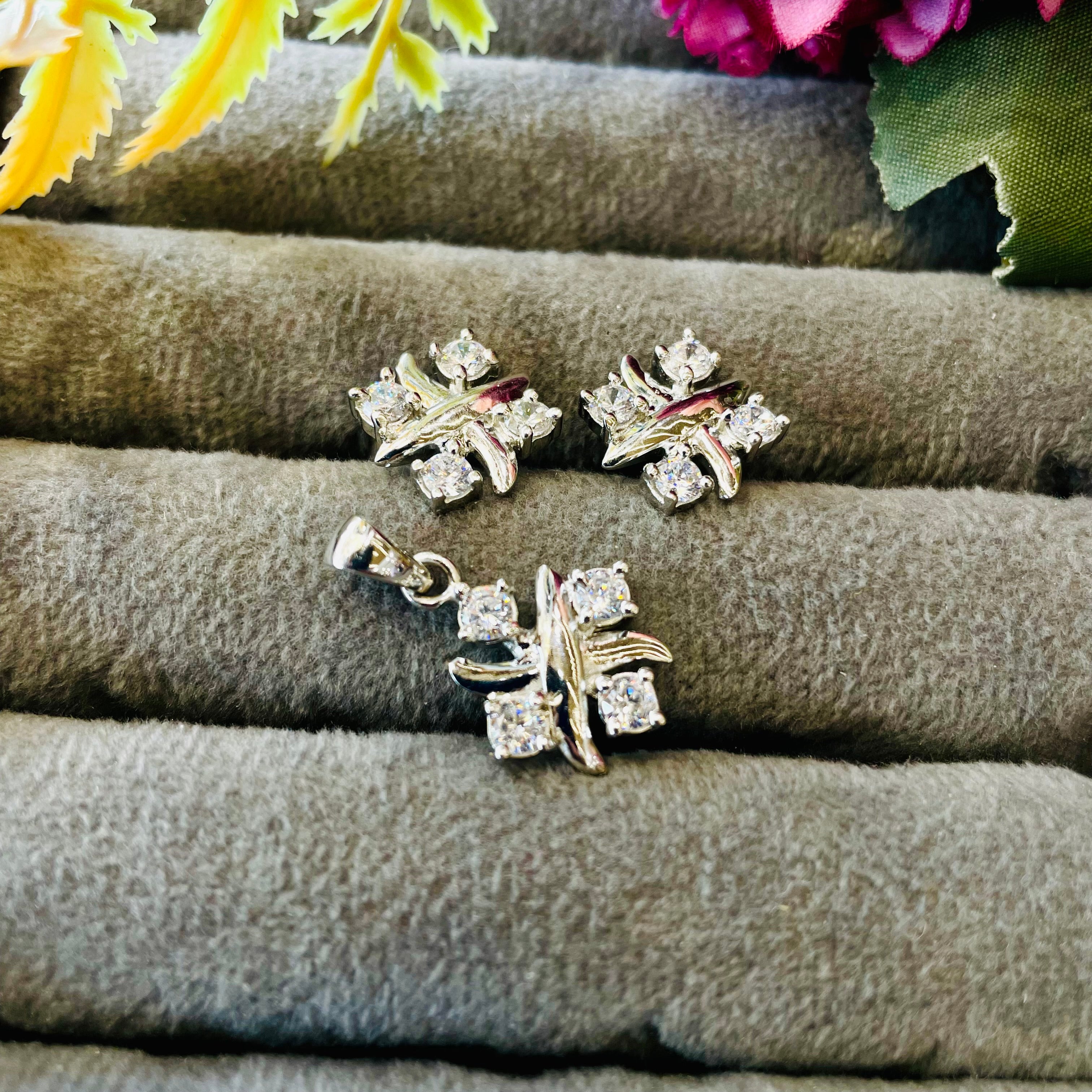 Vs Sterling Silver Pendant Set 02 7g