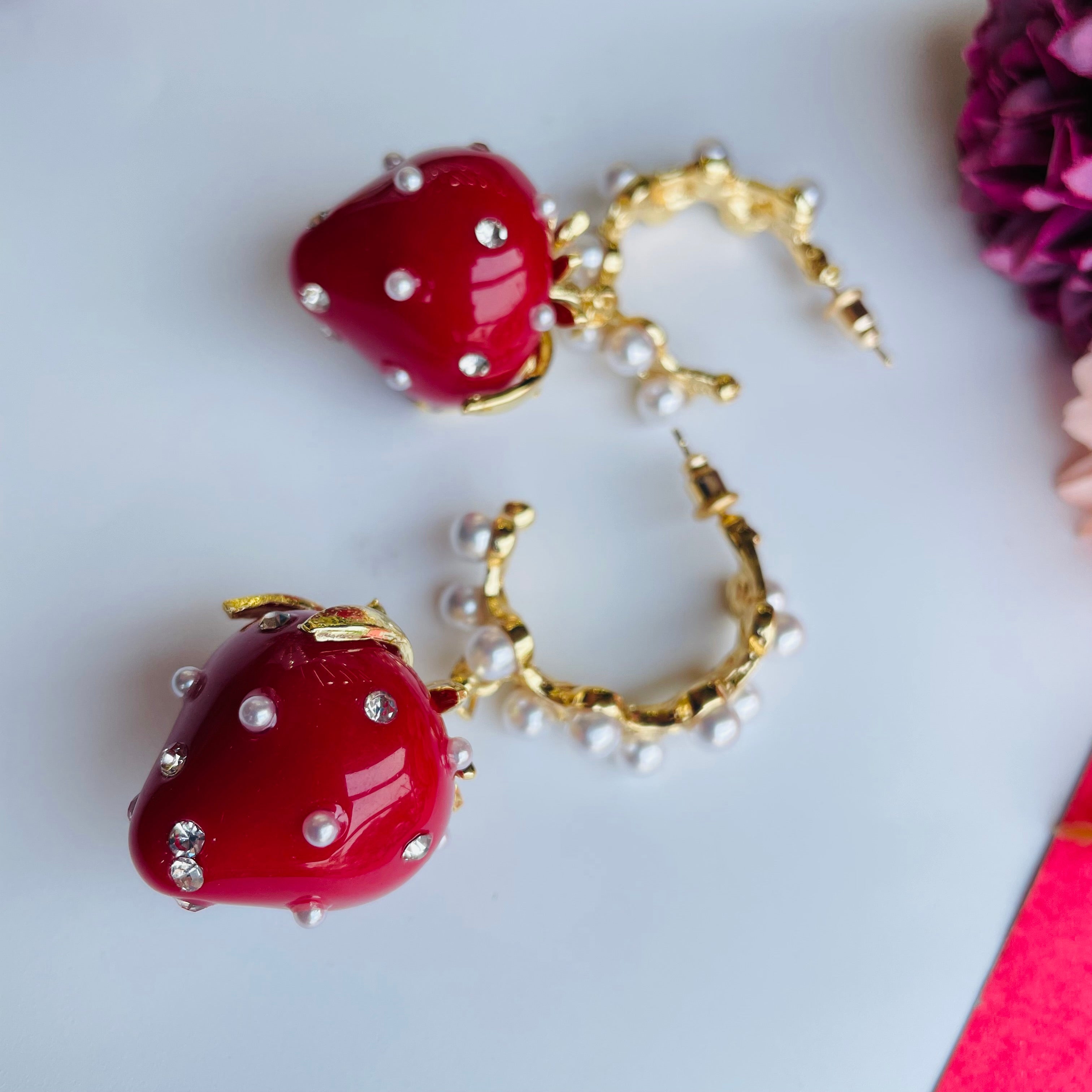 Layla strawberry earrings