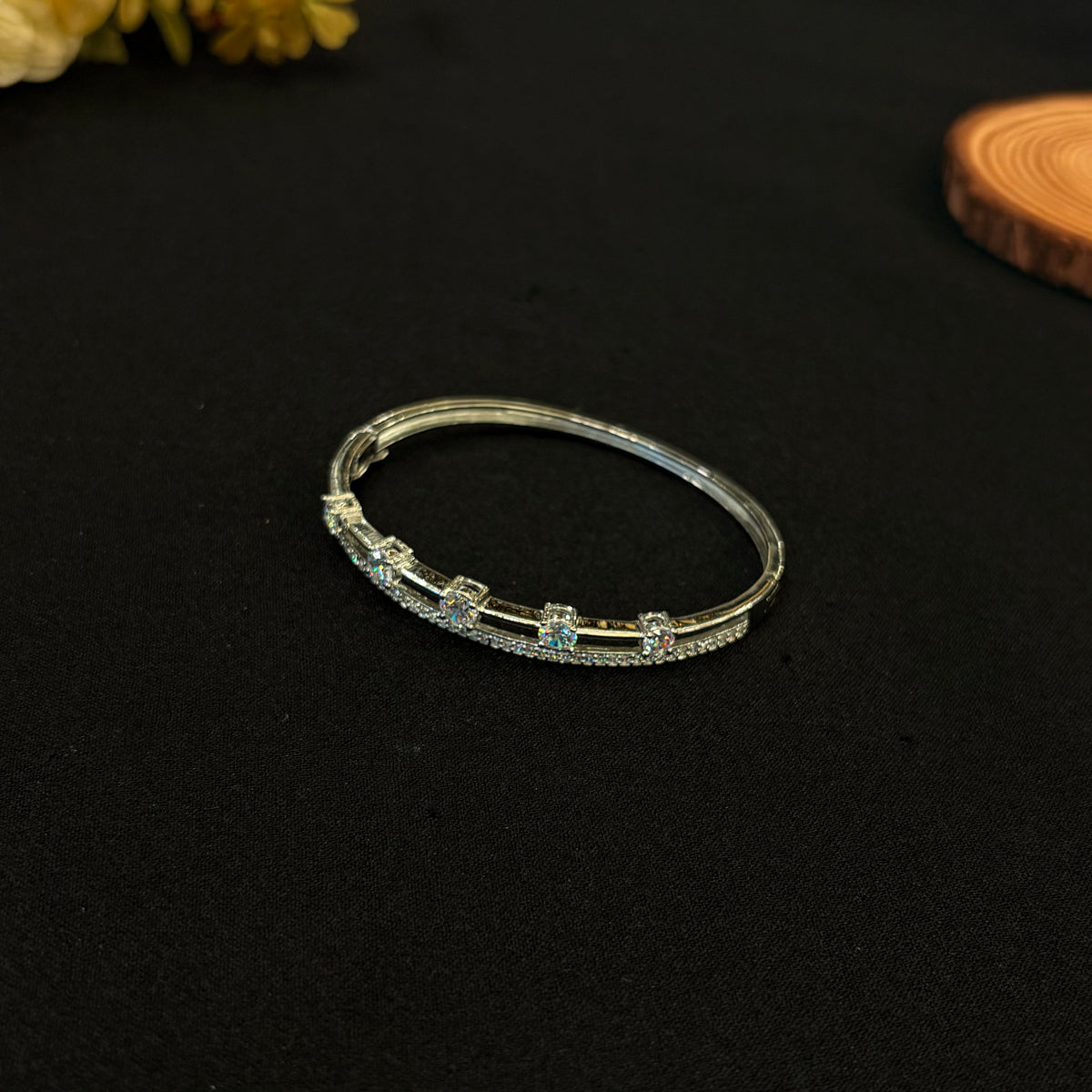 Meher Crystal Line Bracelet