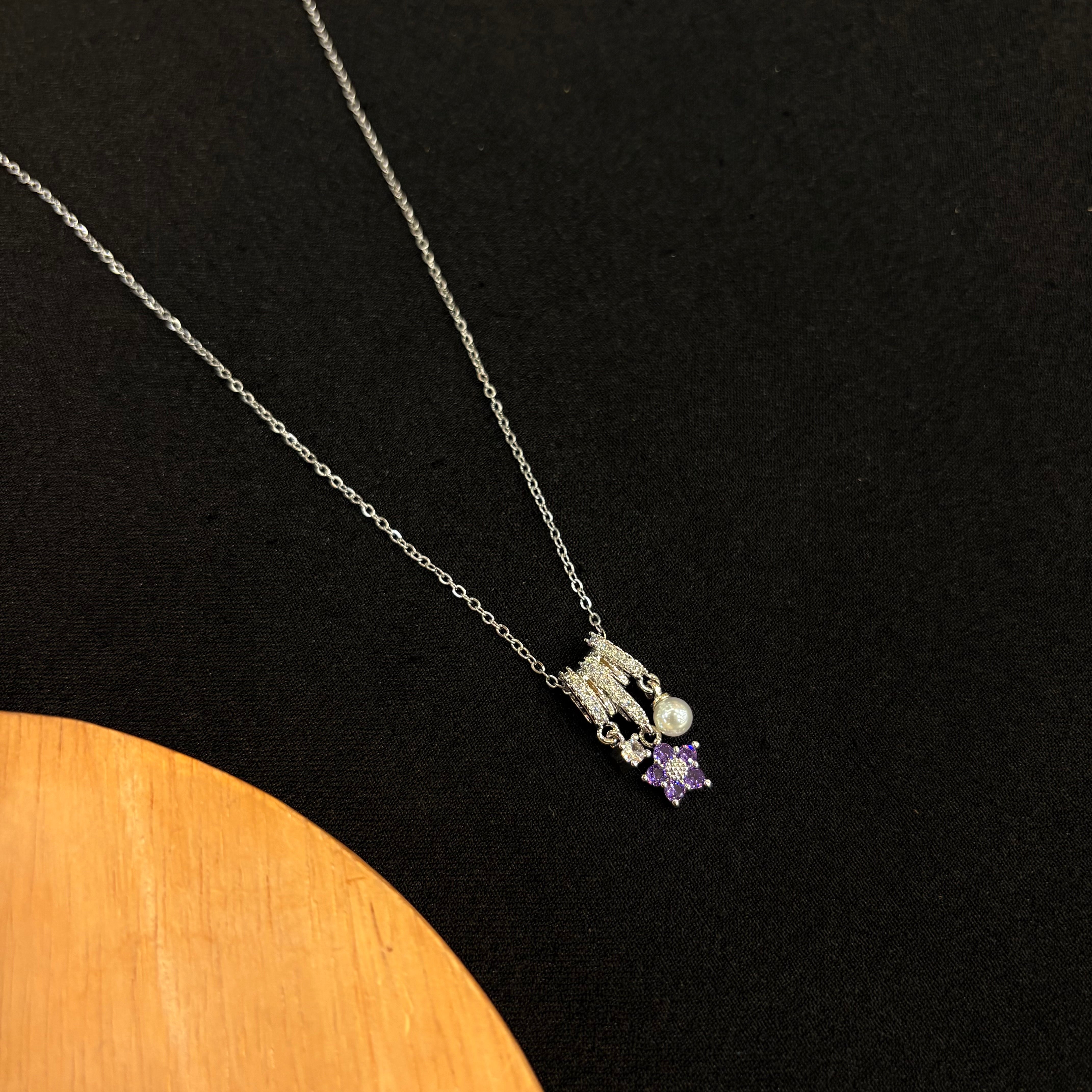 Lilac Drizzle Neck Chain