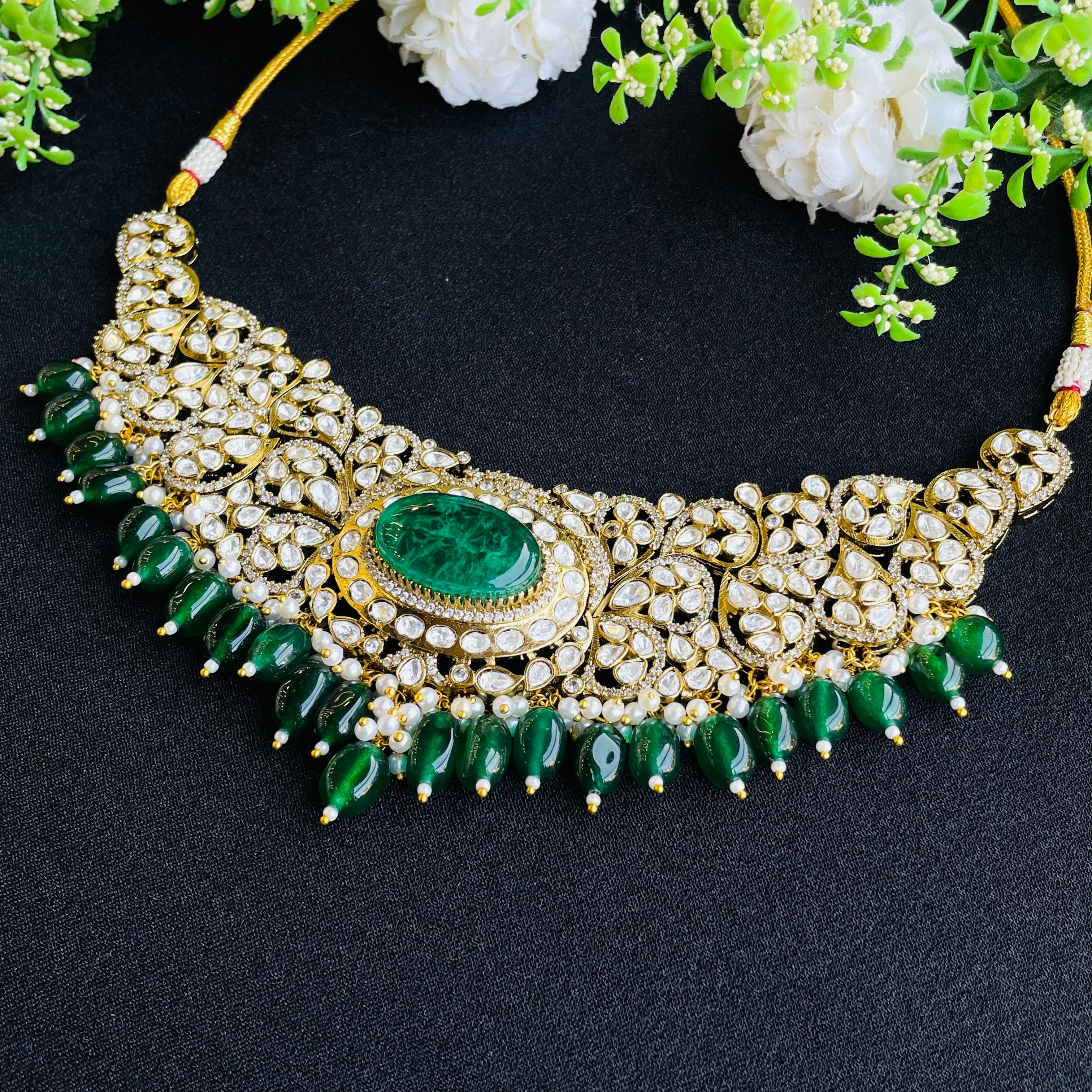 Nayaab Akriti Polki Neckpiece