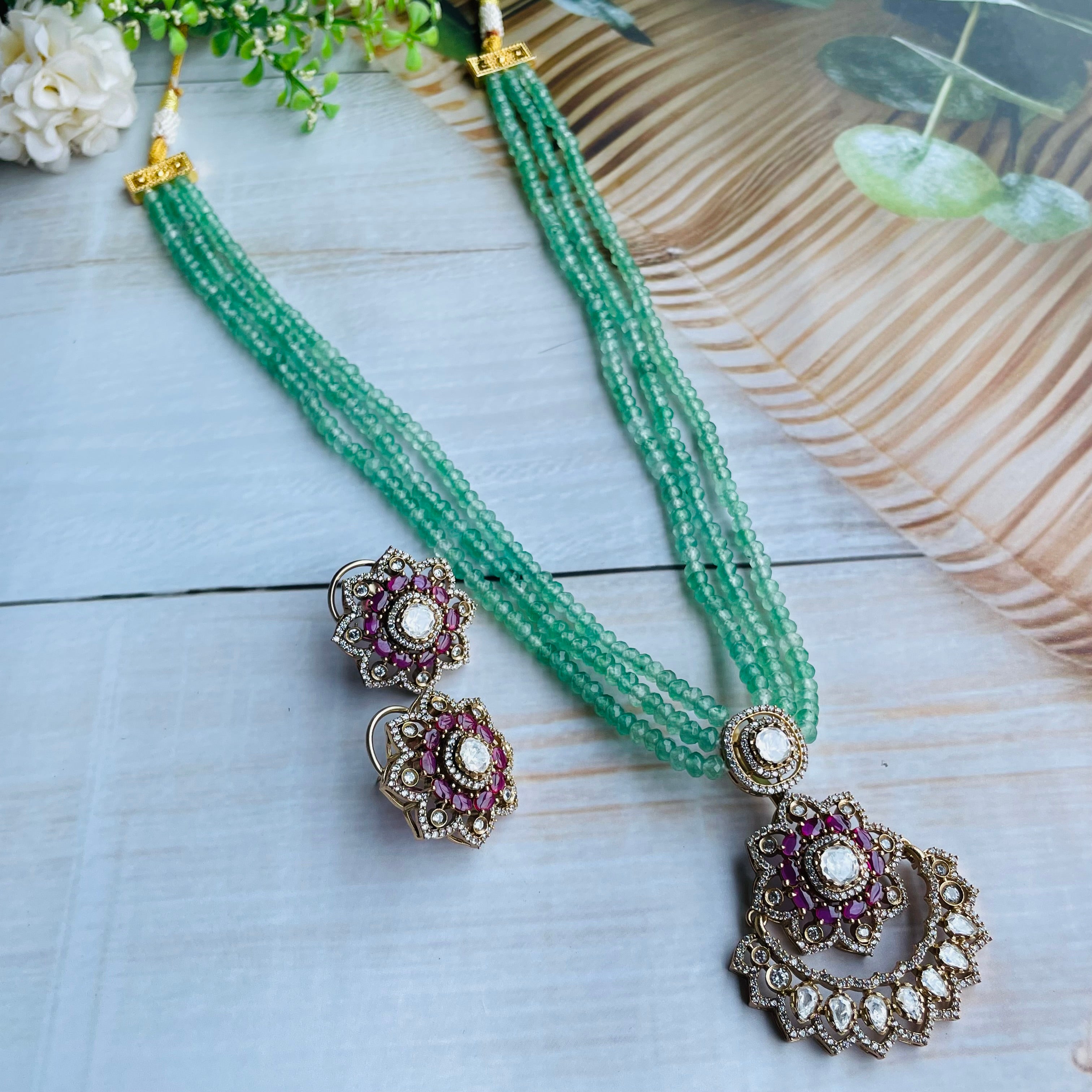 Nayaab Rubi Long Neckpiece