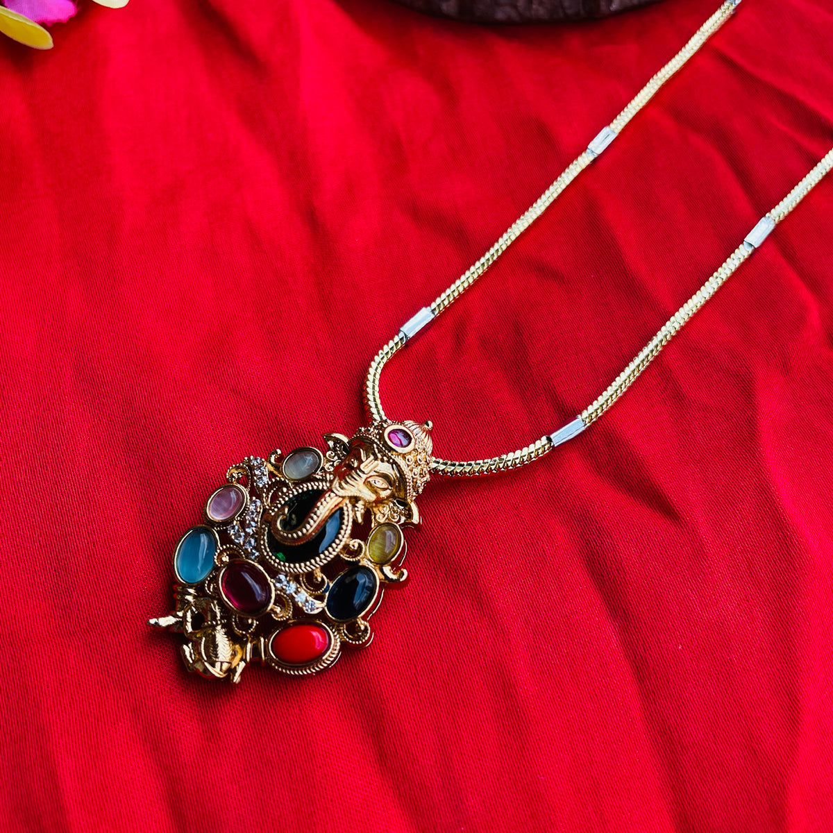 Vighnaharta Rangoli Pendant