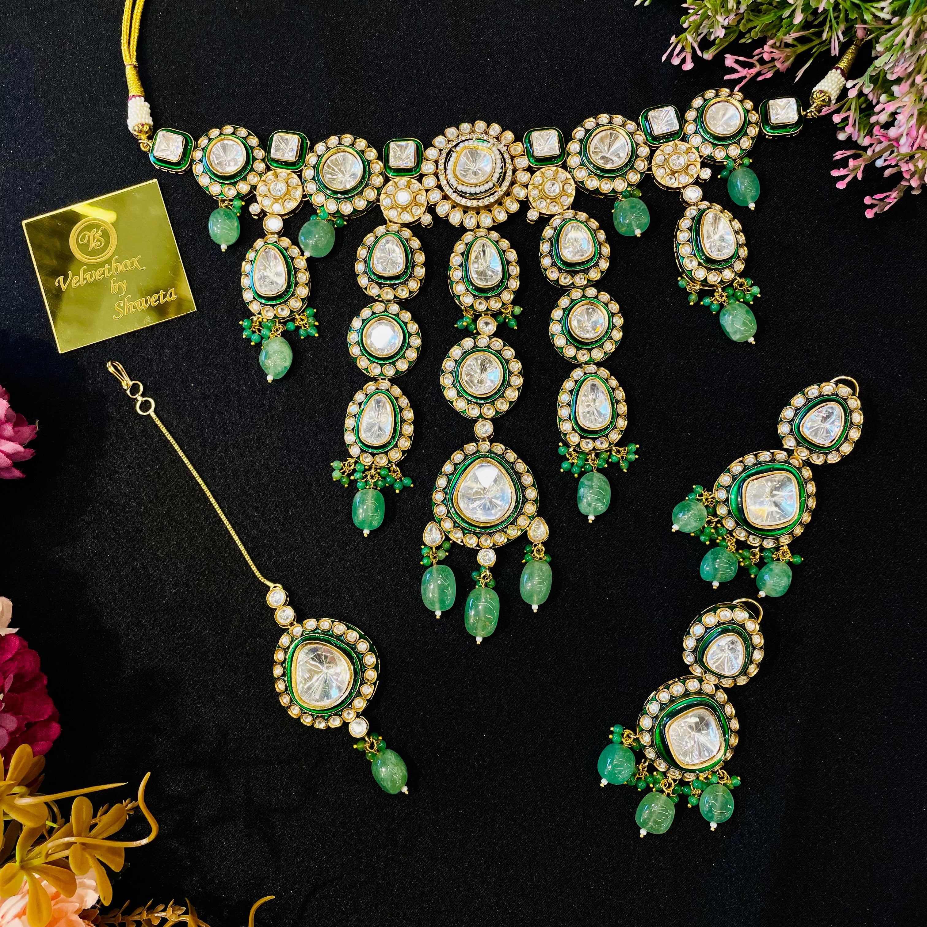 Nayaab Amayera Polki Neckpiece