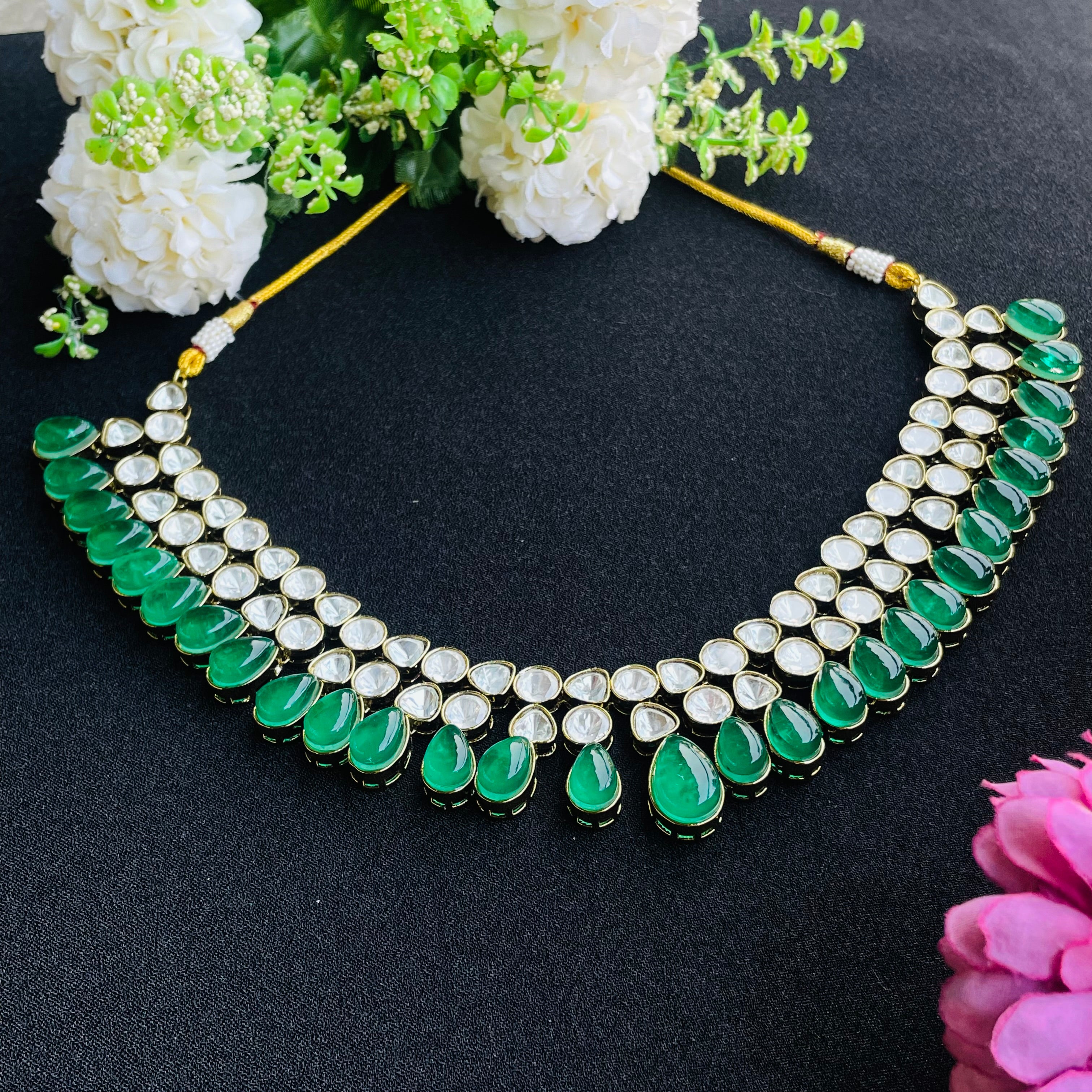 Nayaab Aliya Polki Neckpiece