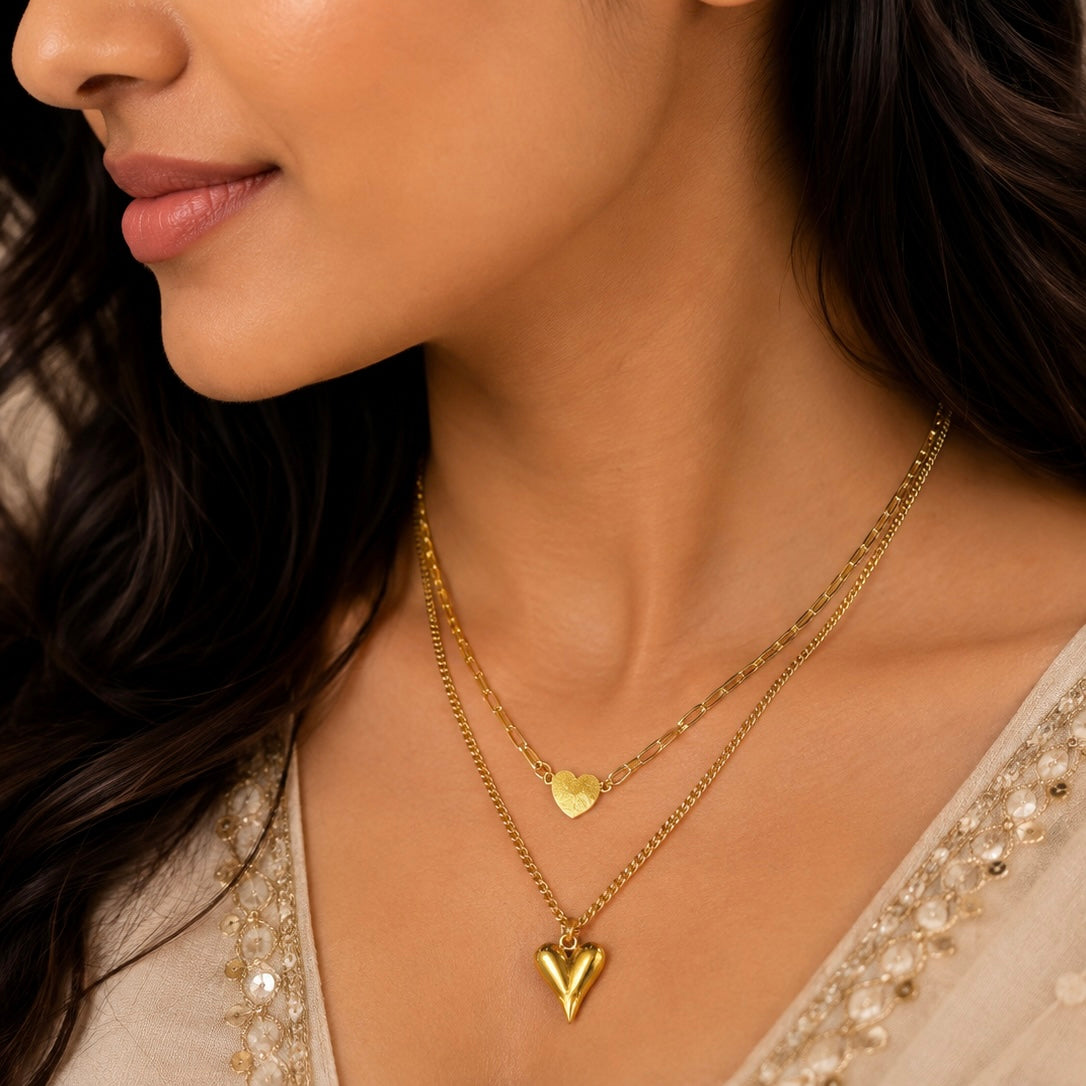 Amora Heart Layered Neck Chain