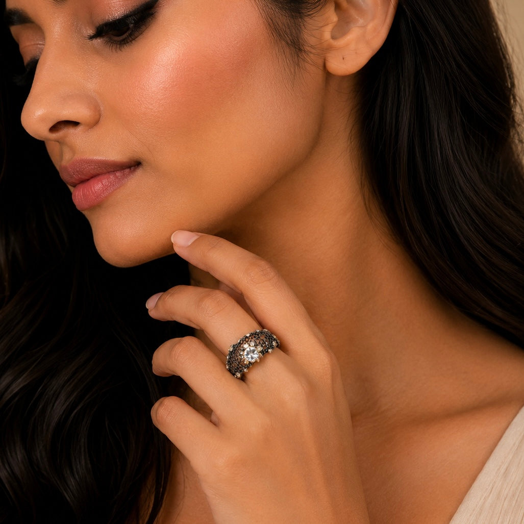 Seraphina Noir Ring