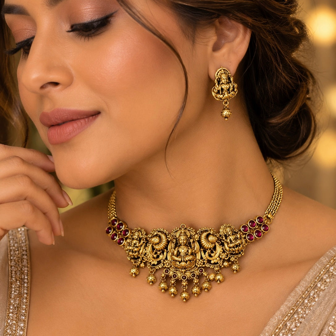 Aaradhya Temple Heritage Neckpiece