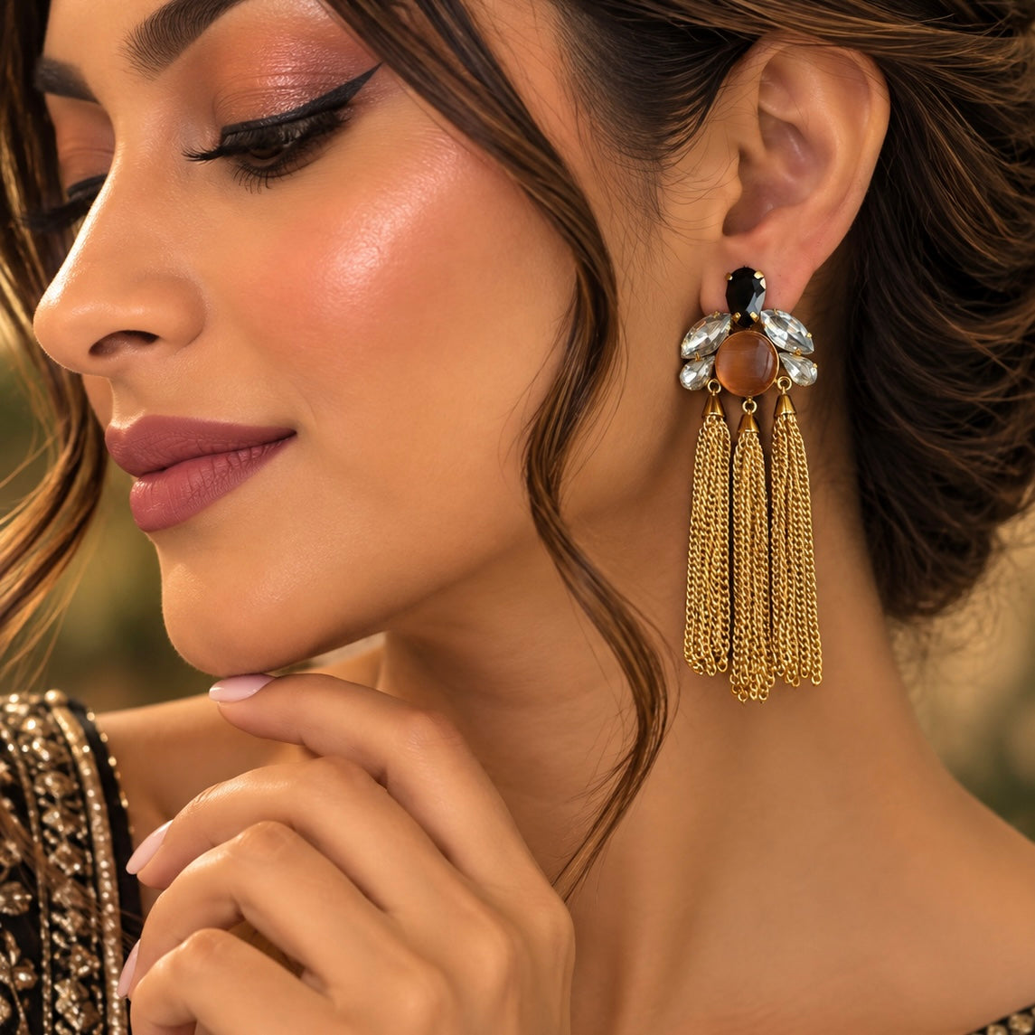 Meherika Tassel Earrings