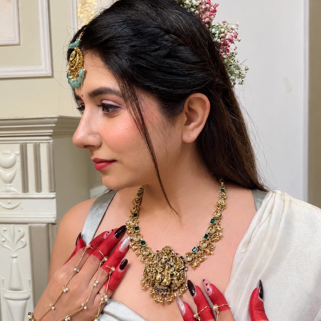Rajlaxmi Temple Heritage Neckpiece