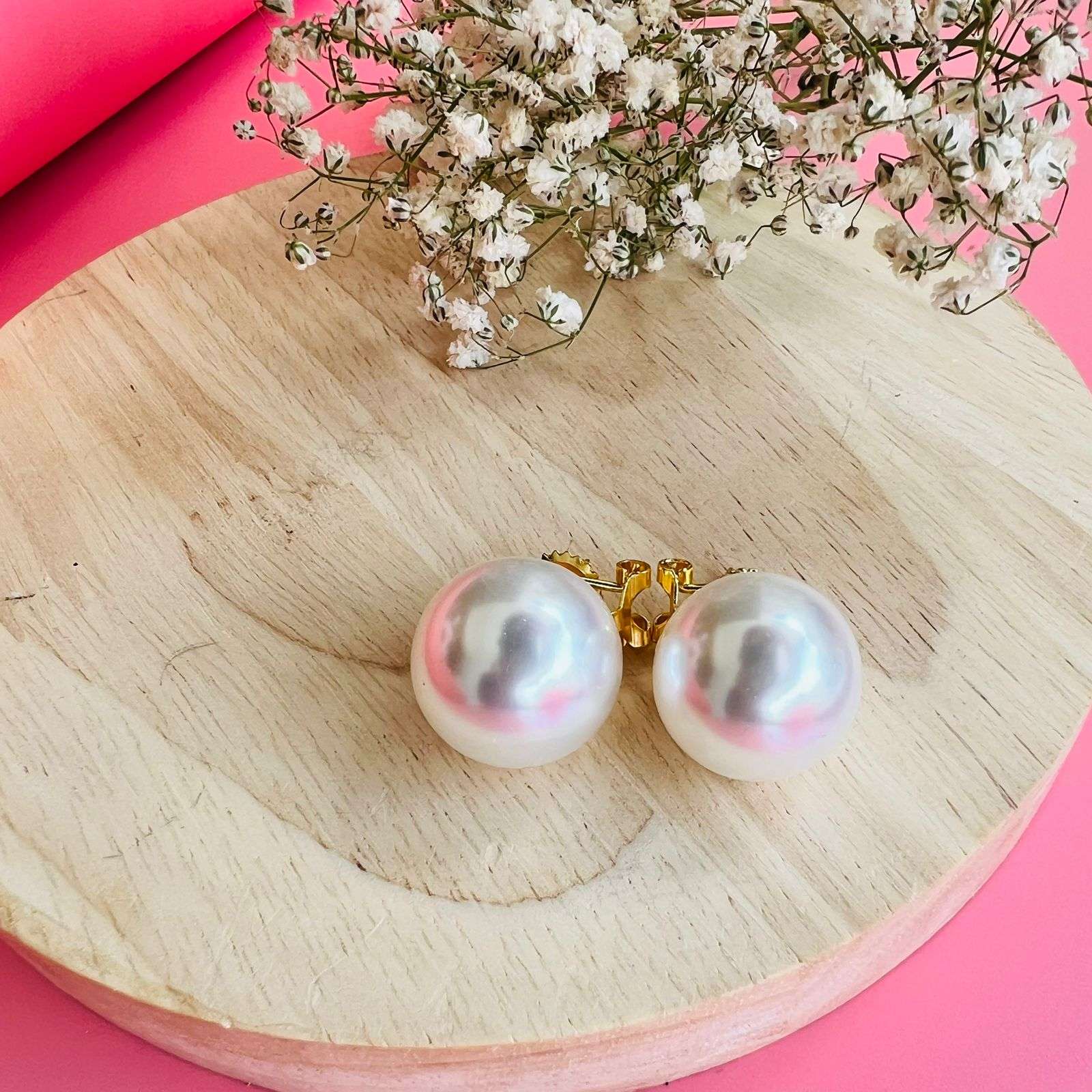 Layla Julia Pearl Studs velvet box by shweta