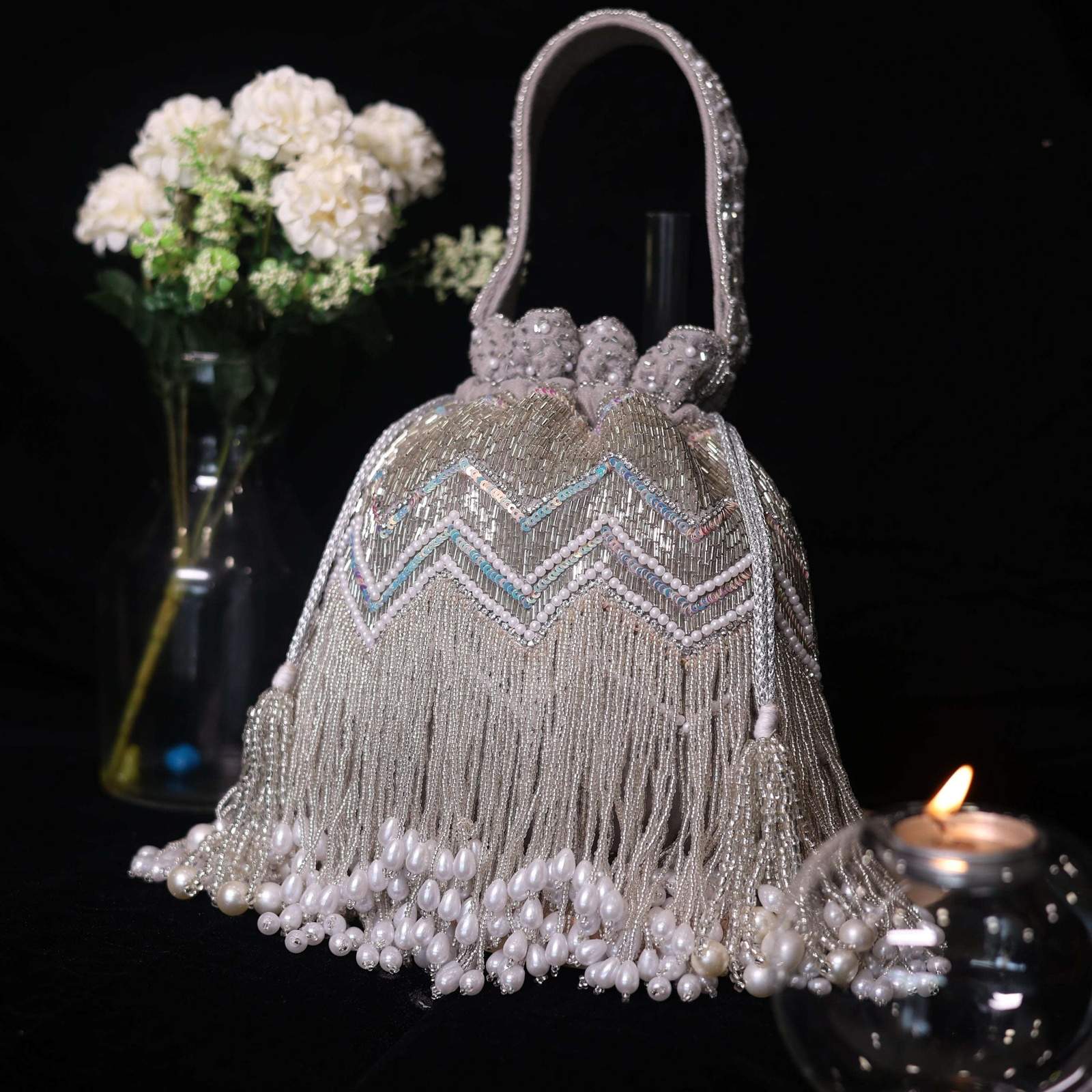 vs velvet potli velvet box by shweta