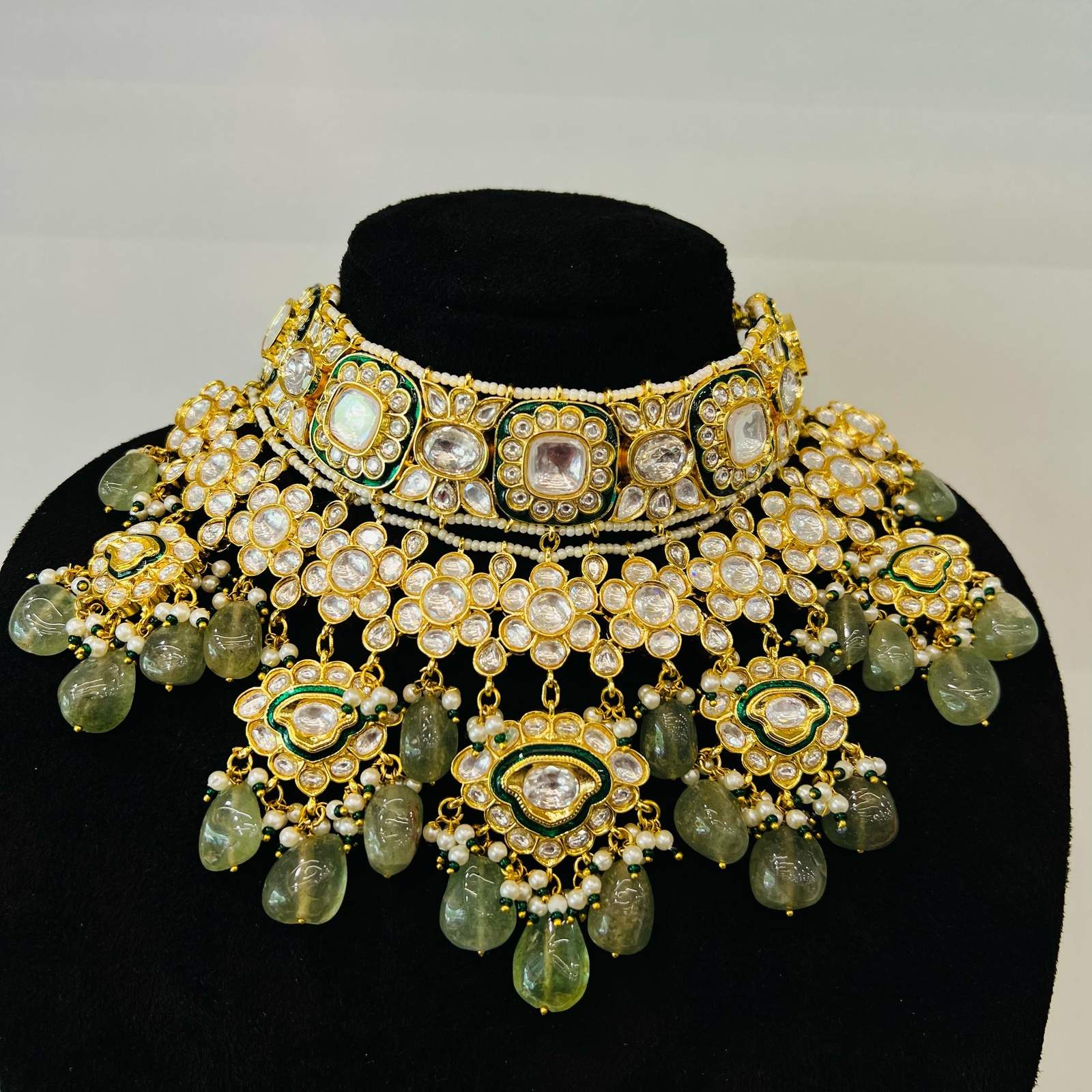 Nayaab nayera polki bridal Neckpiece