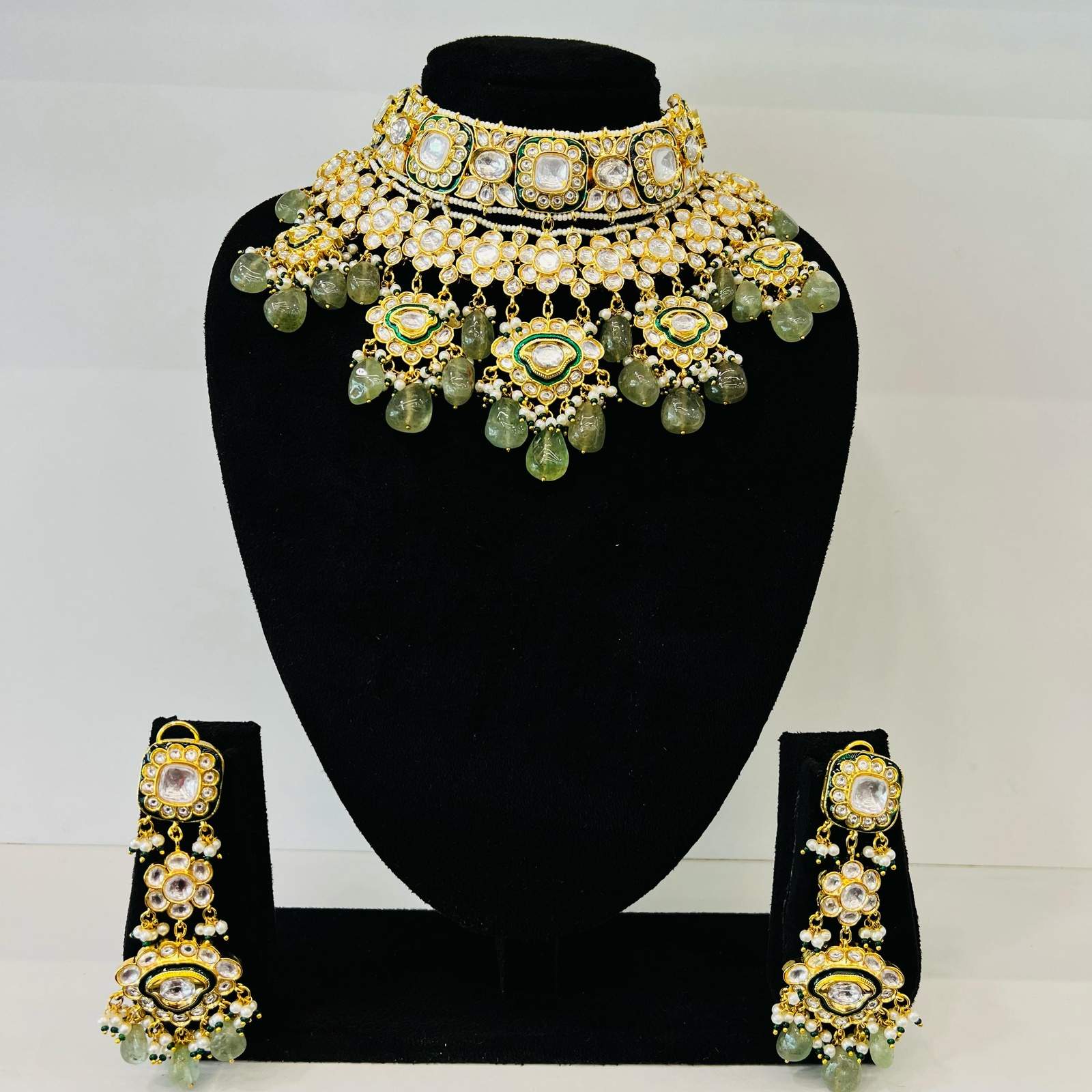 Nayaab nayera polki bridal Neckpiece