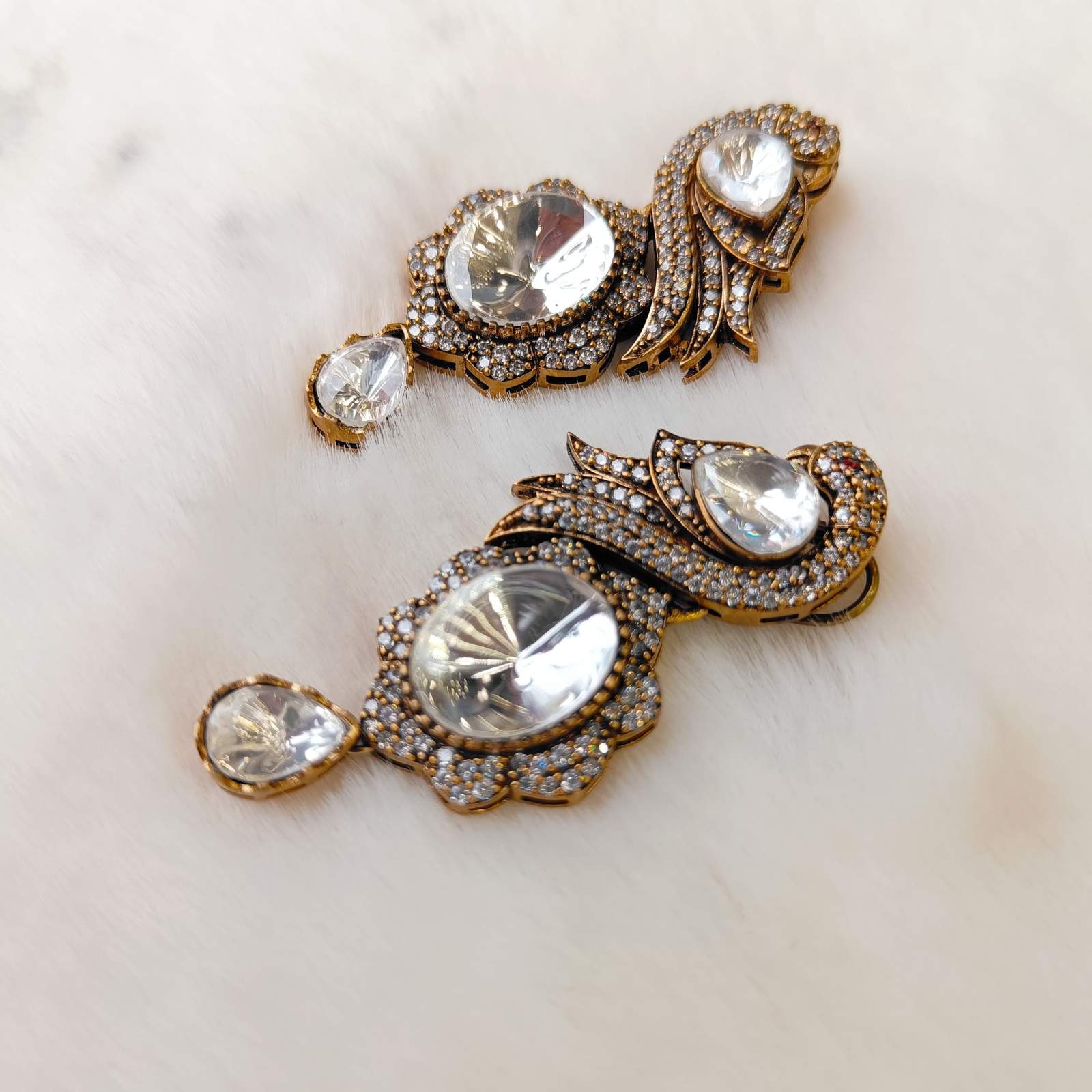 Nayaab saba polki earrings