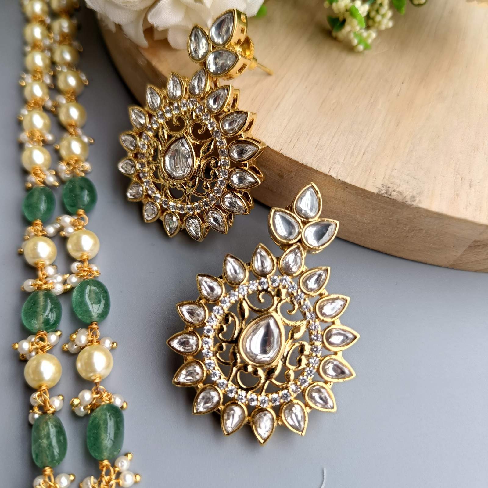 Nayaab ruhe polki neckpiece