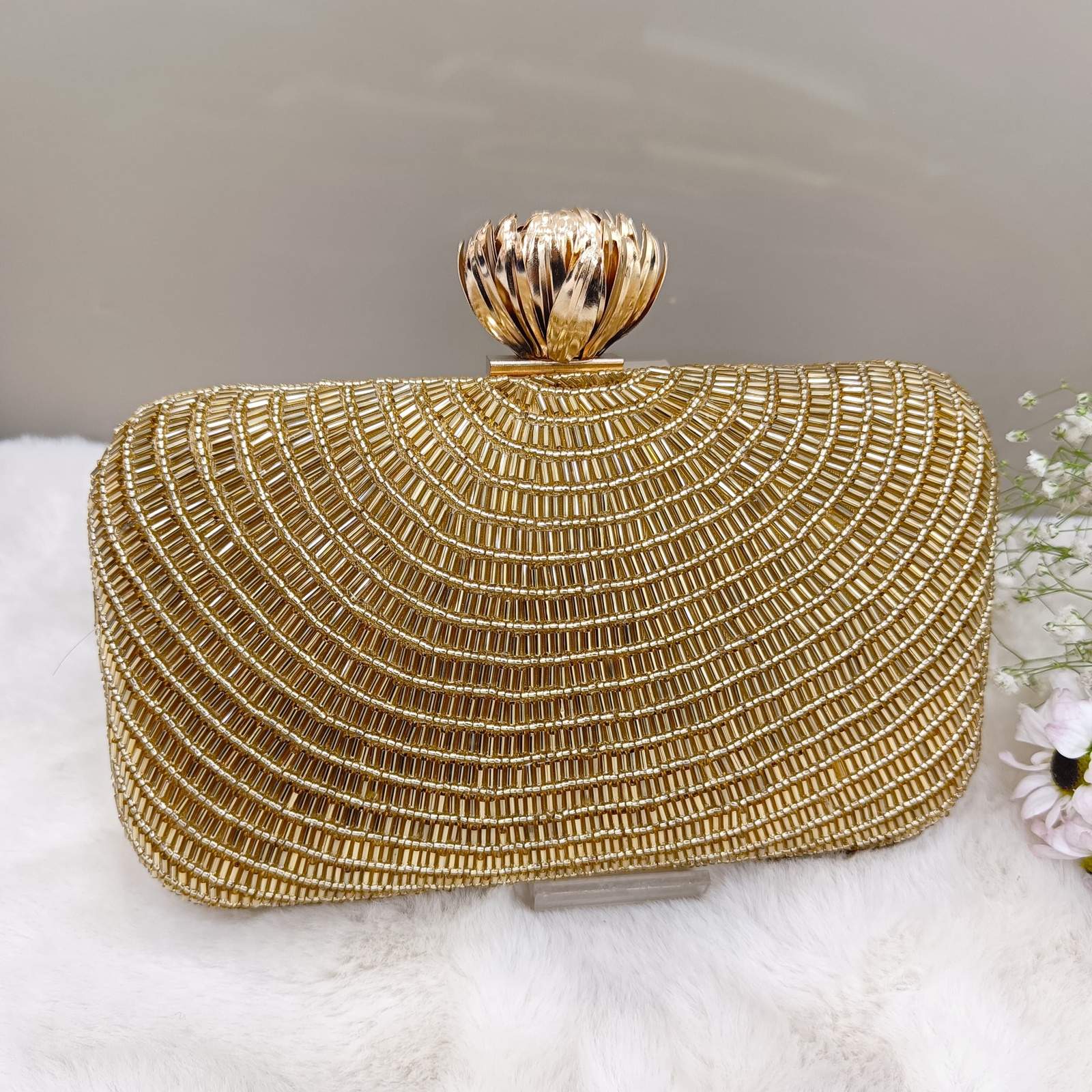 Vs alina clutch - Golden