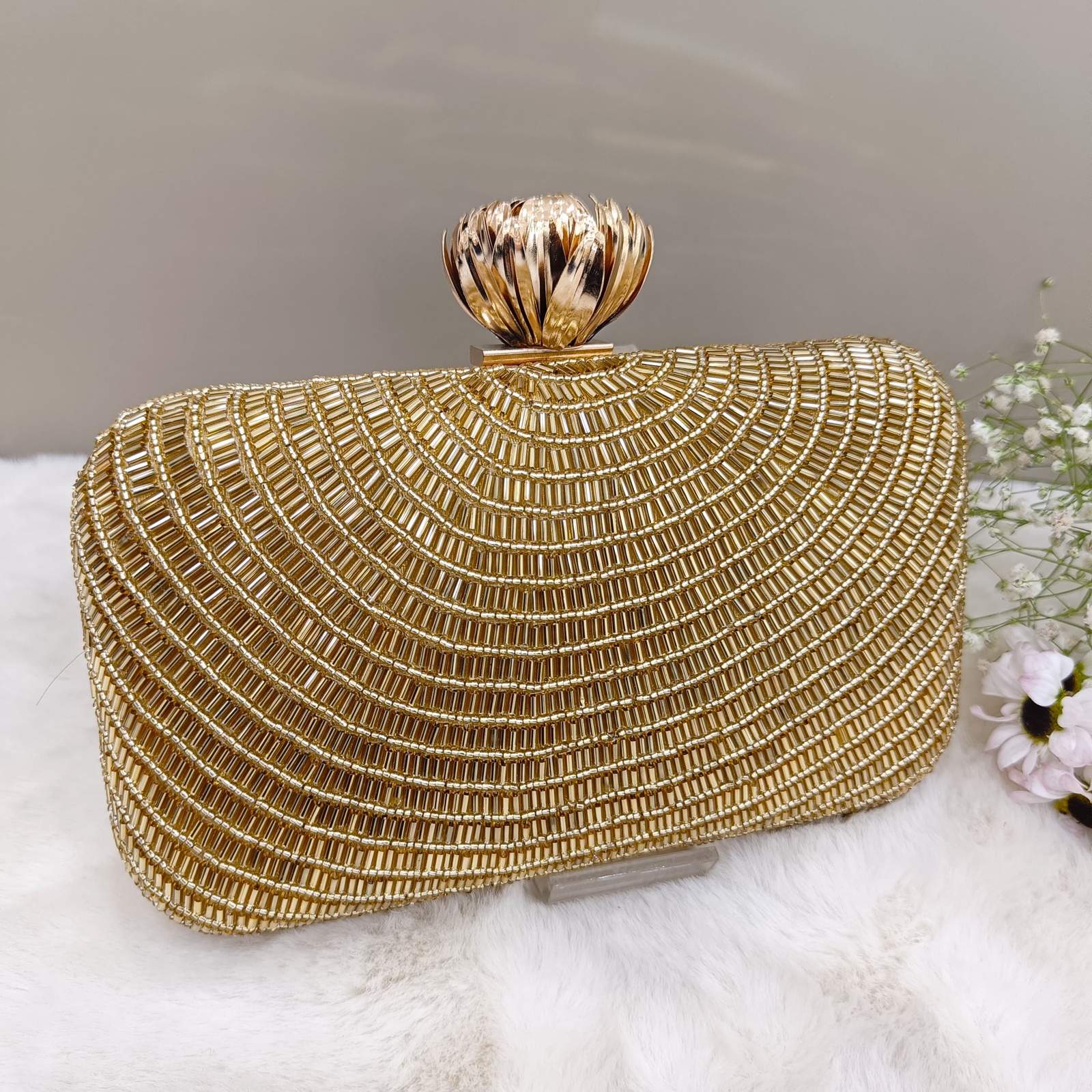 Vs alina clutch - Golden