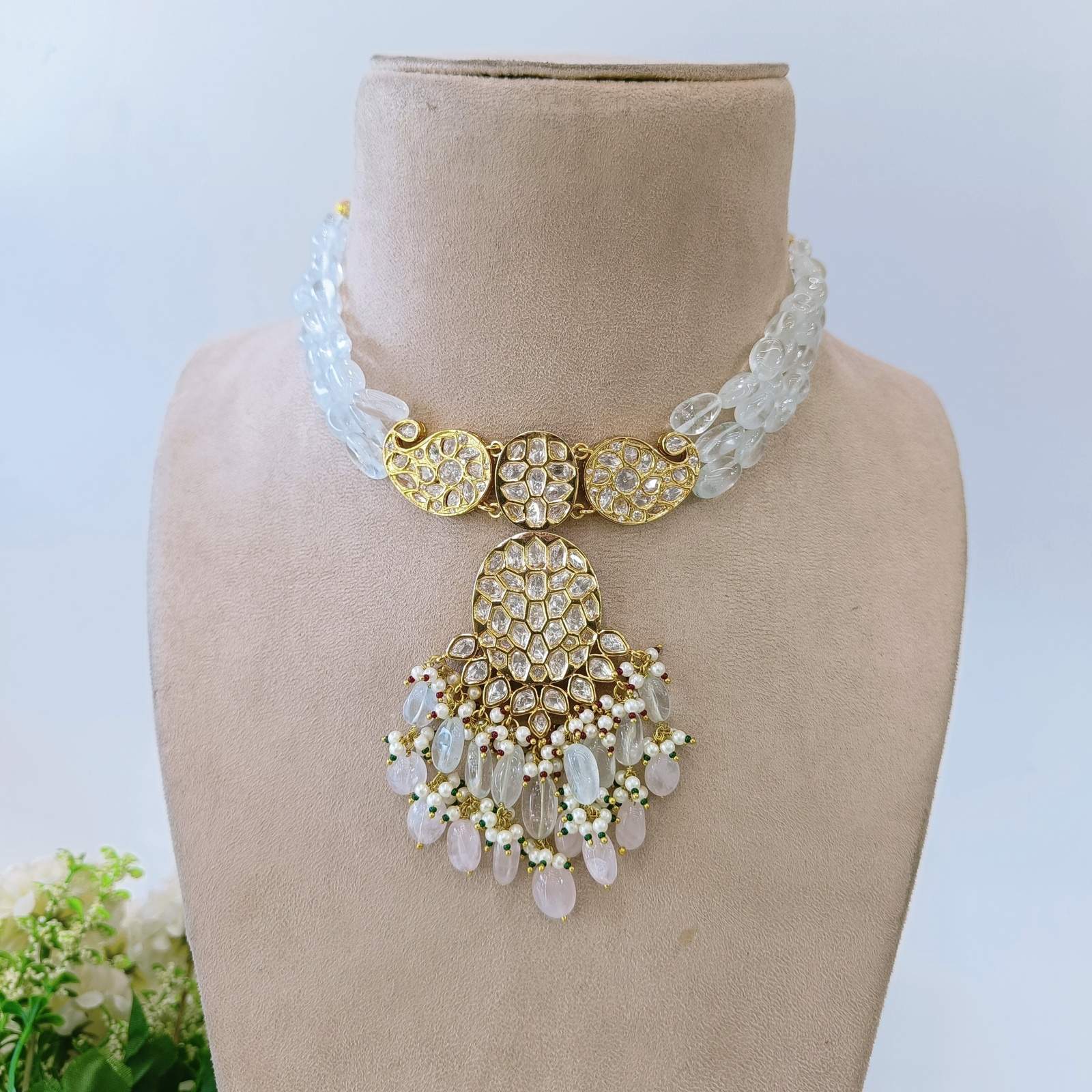 Nayaab alma polki choker