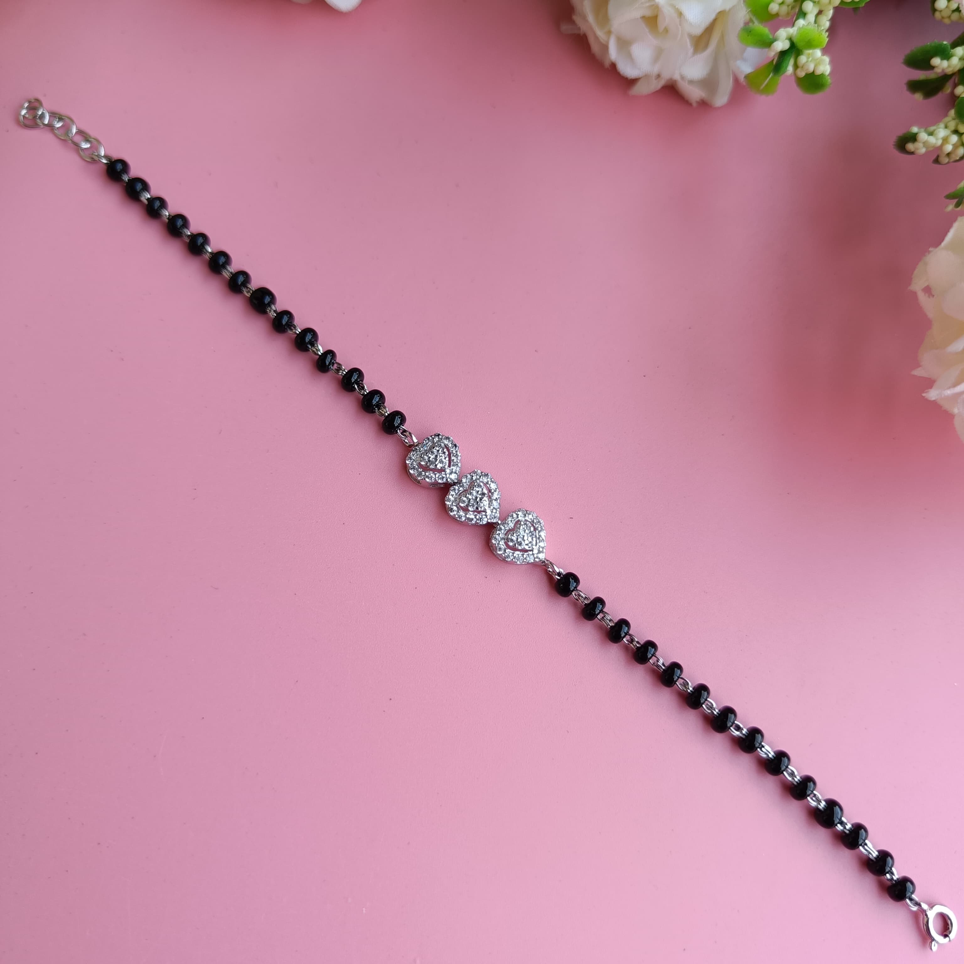 Sterling silver mangalsutra bracelet 2004