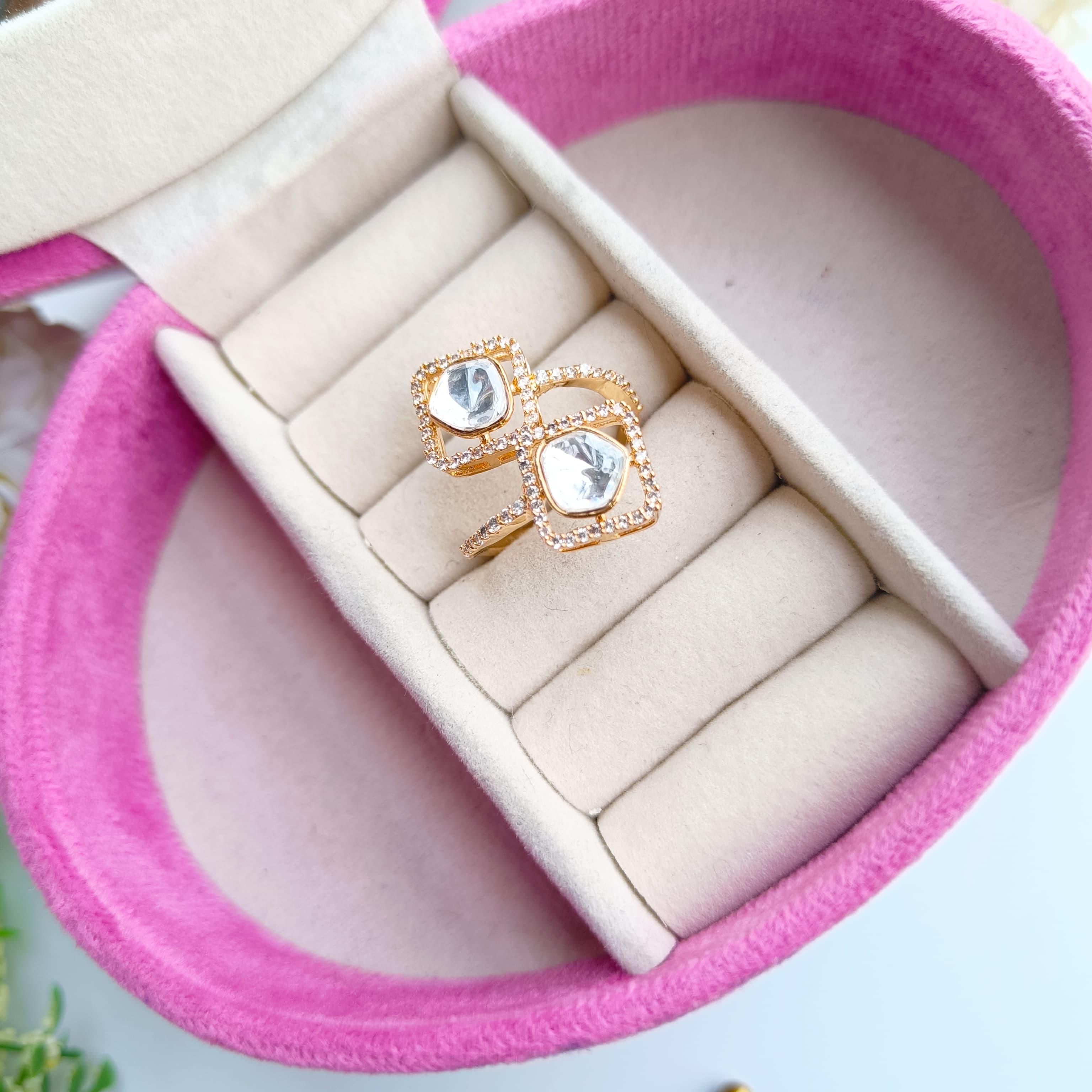 Nayaab sofia Polki ring