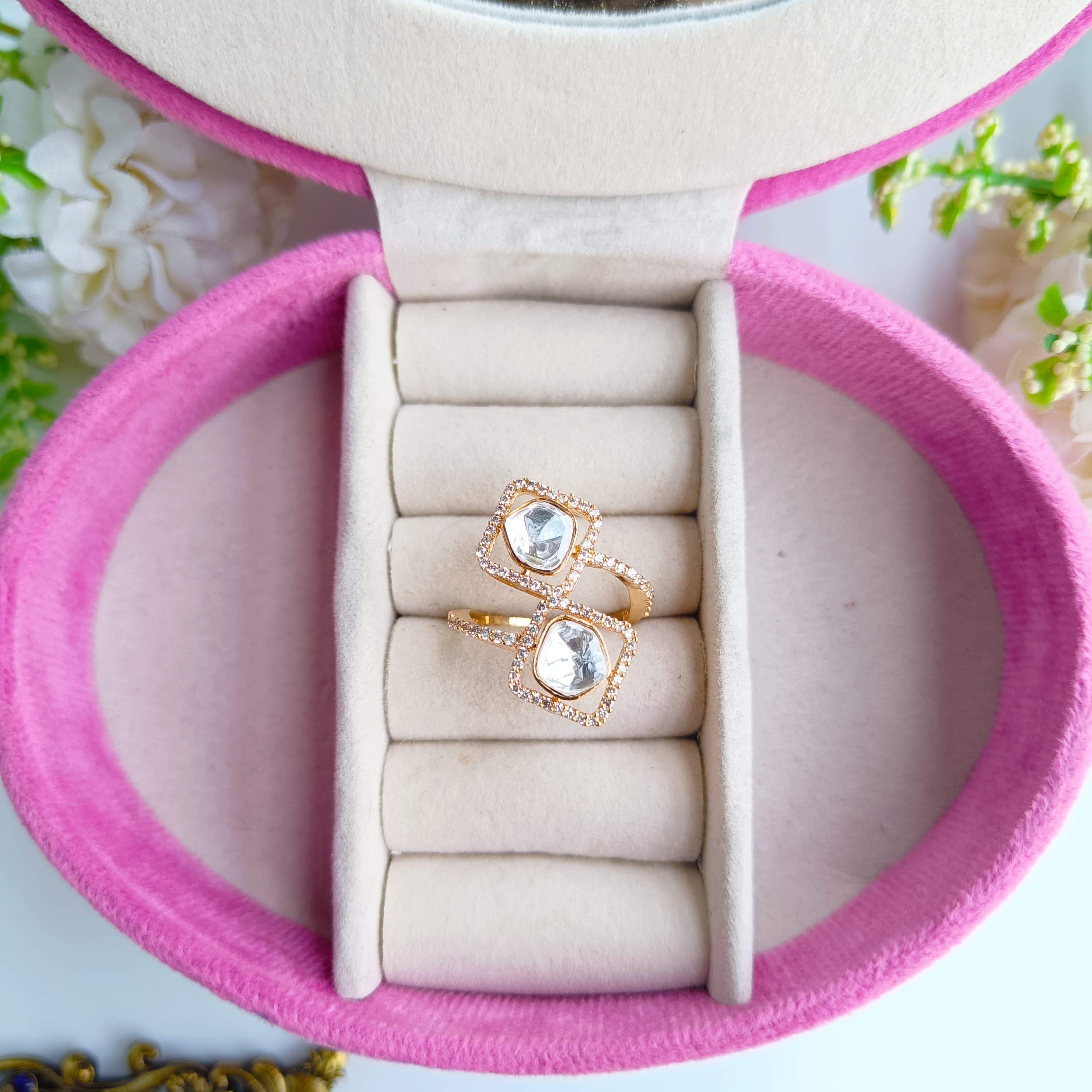 Nayaab sofia Polki ring