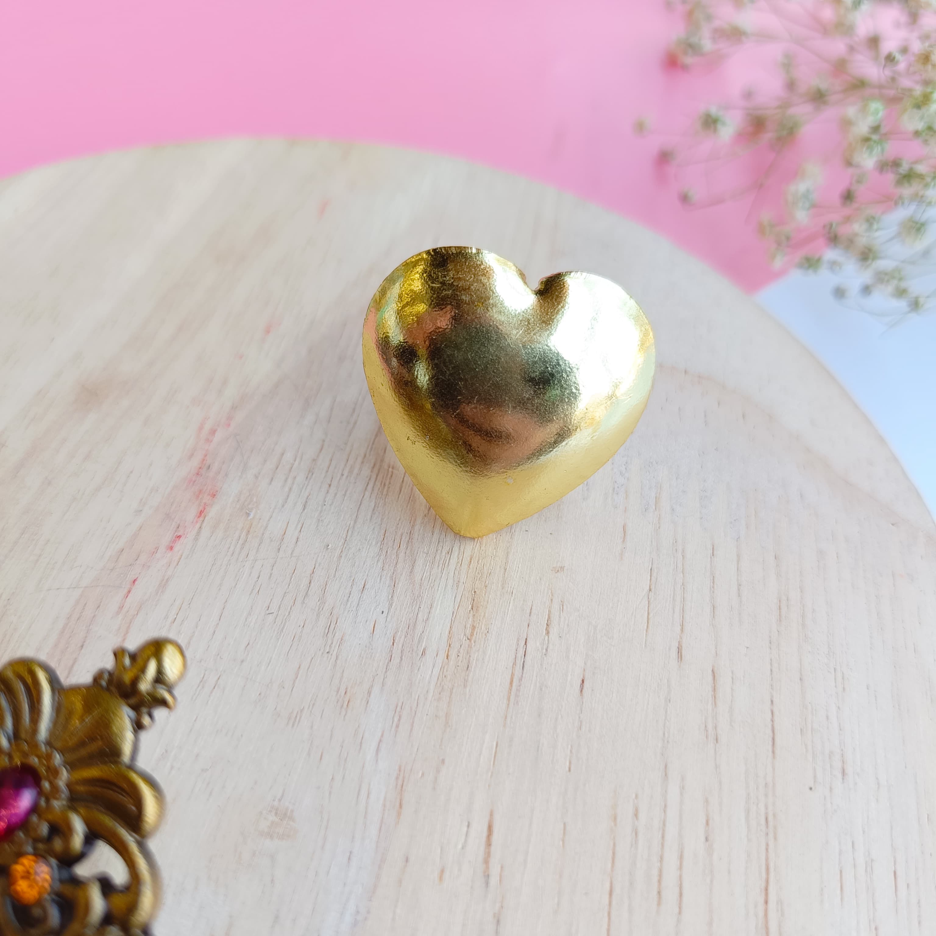 Layla Heart Gold Ring