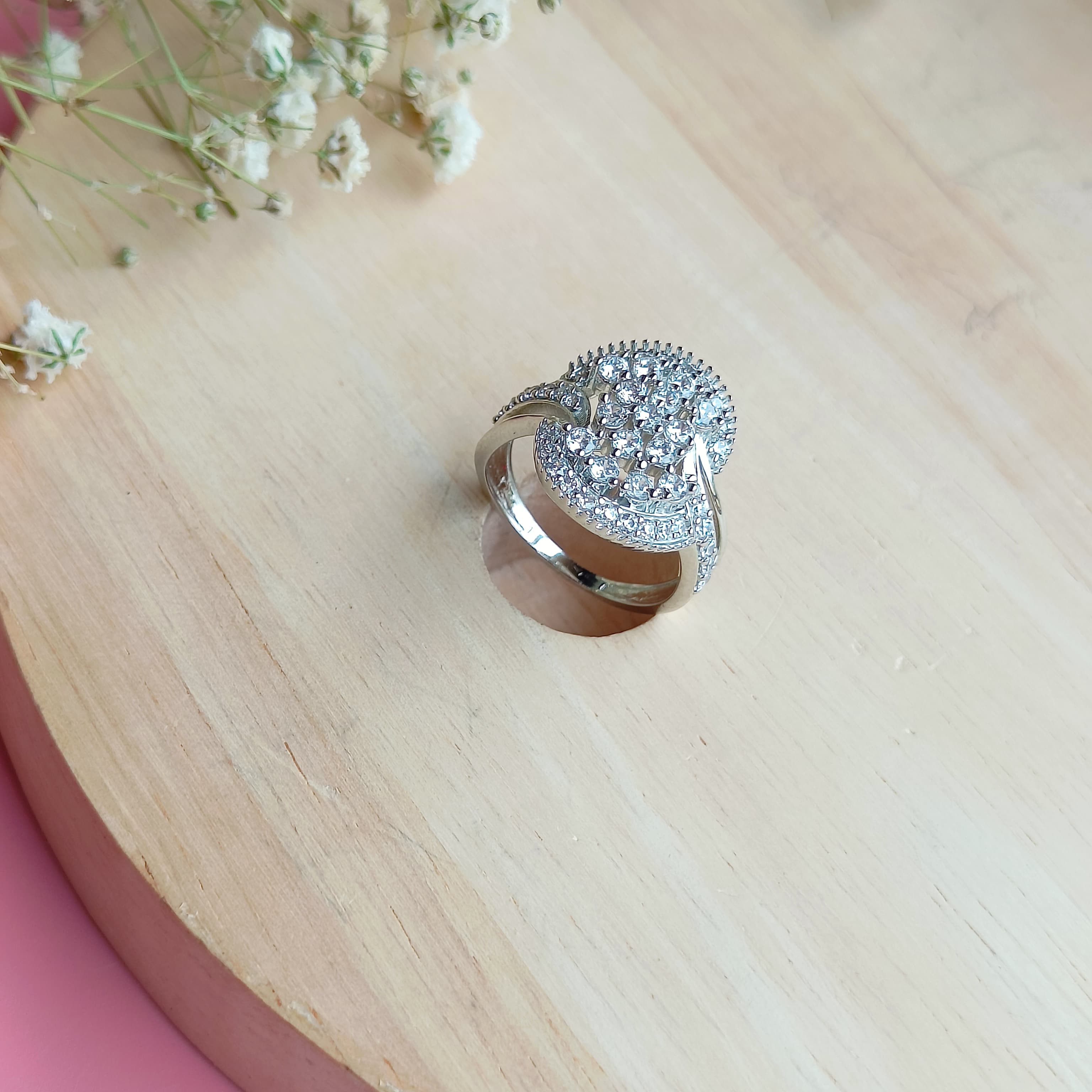 Vs sterling silver Cocktail Ring 149