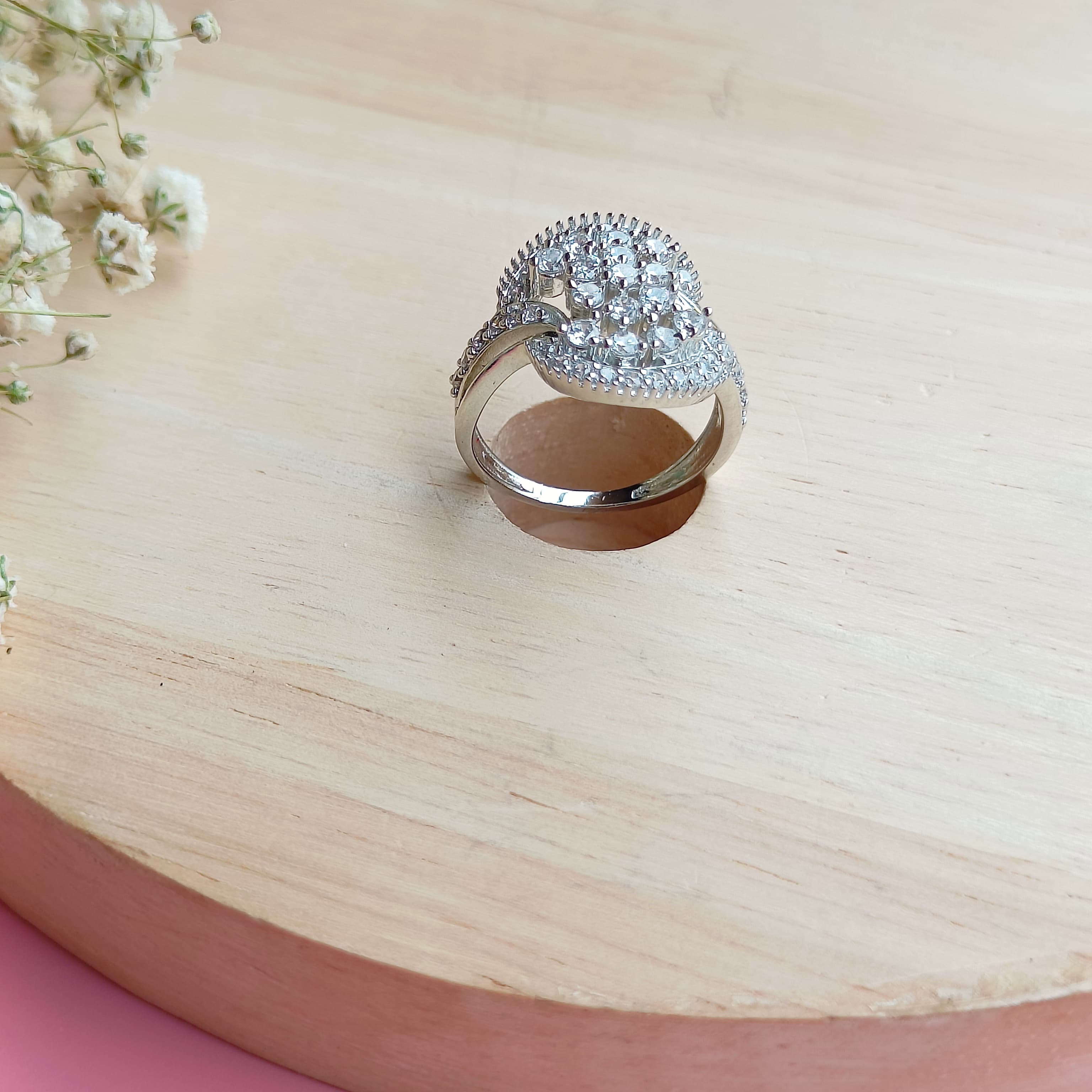 Vs sterling silver Cocktail Ring 149