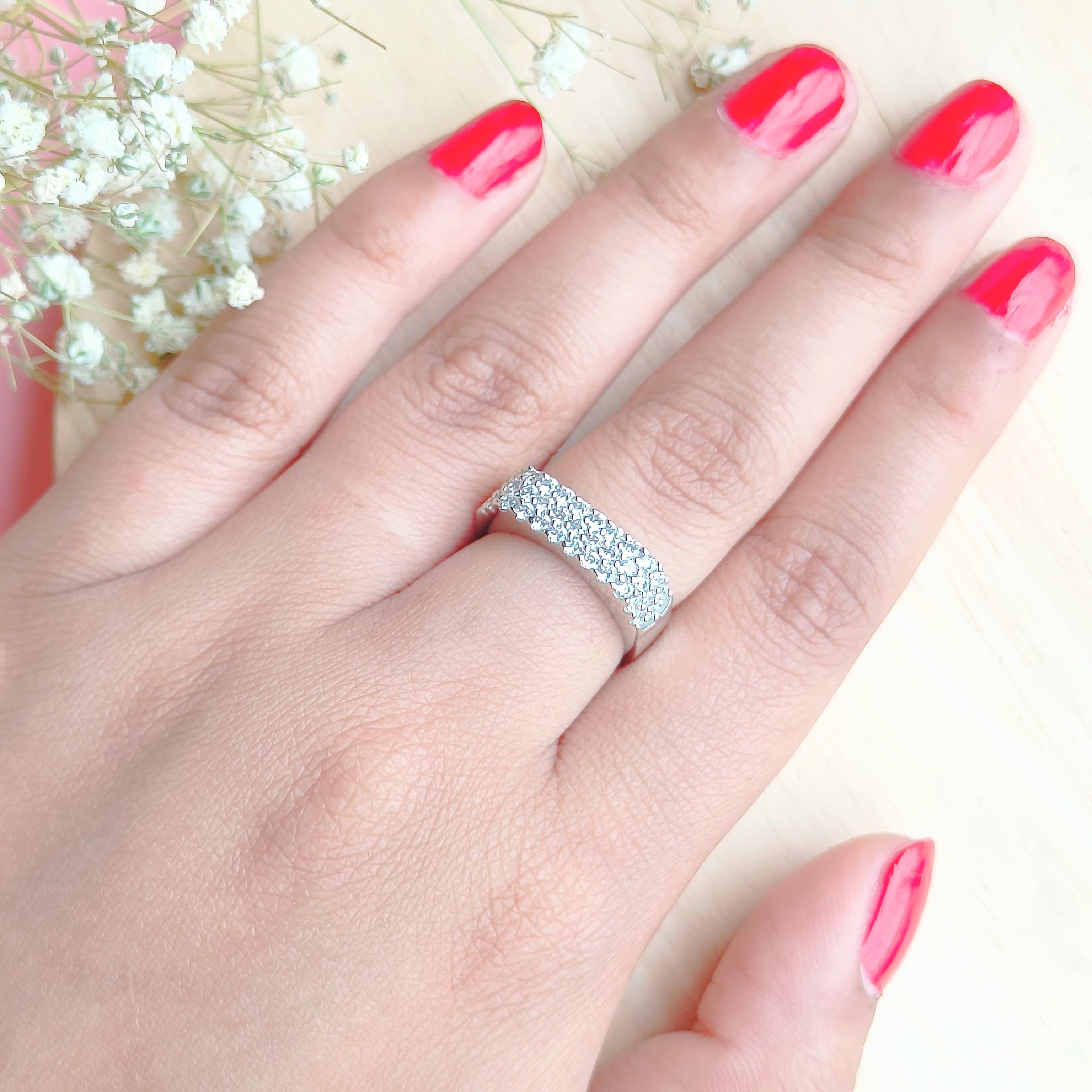 Vs Sterling silver Cocktail Ring 143