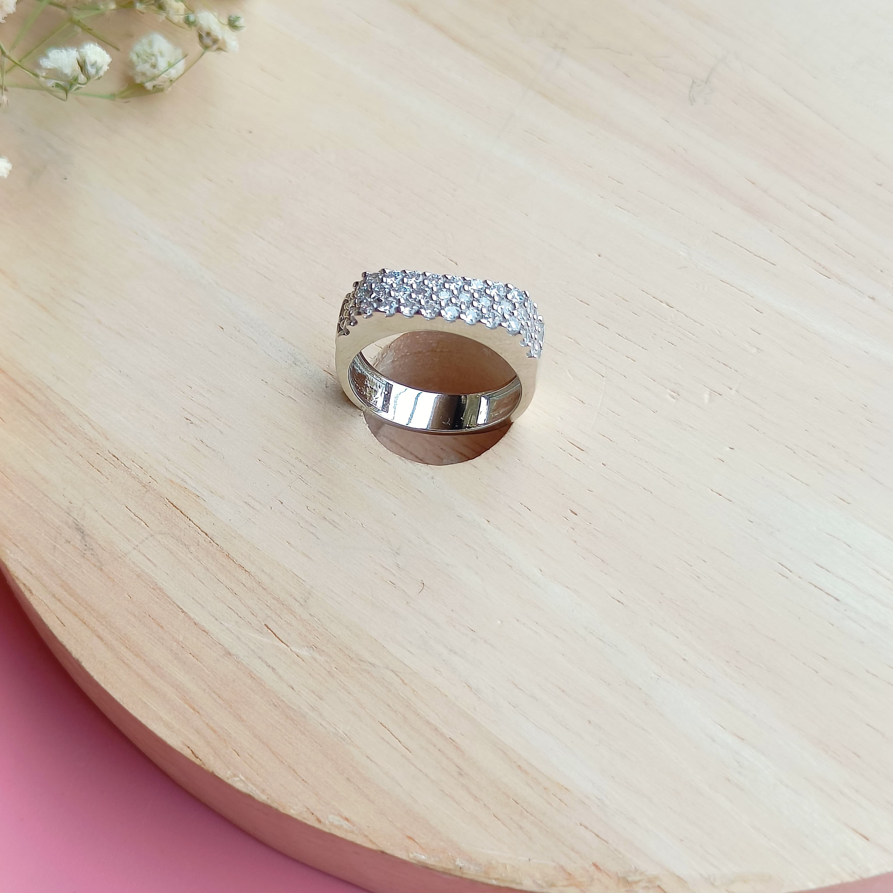 Vs Sterling silver Cocktail Ring 143