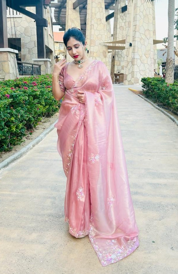 BUBBLEGUM PINK Saree